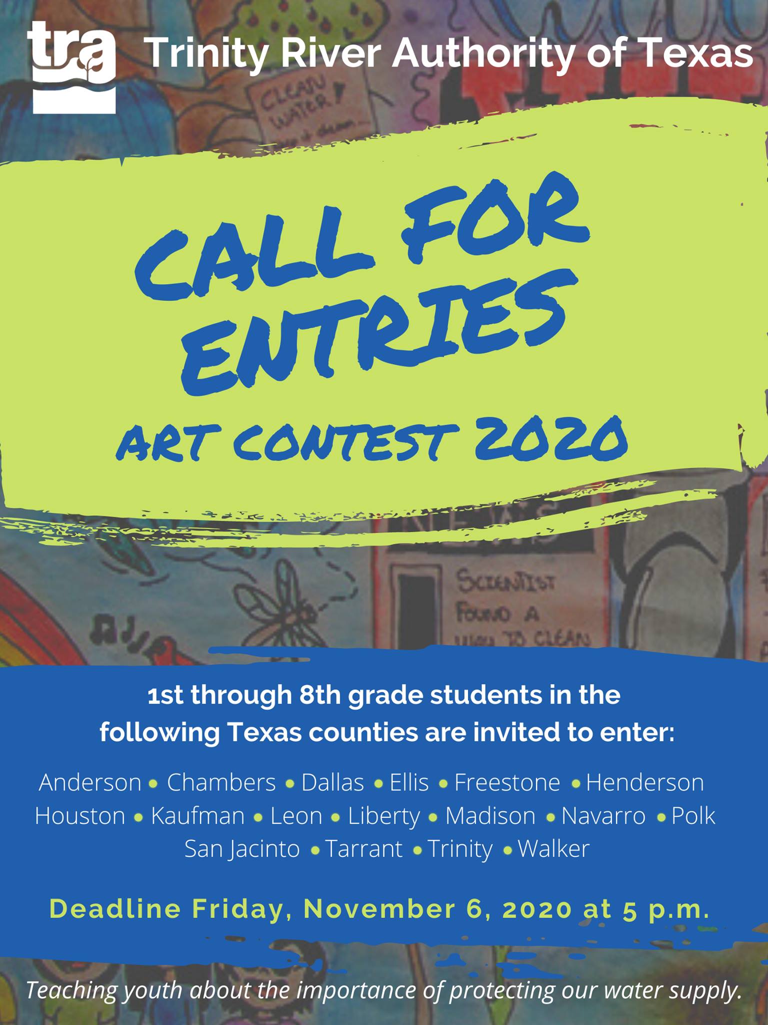 Trinity River Authority of Texas - It's art contest time! Calling 1st ...