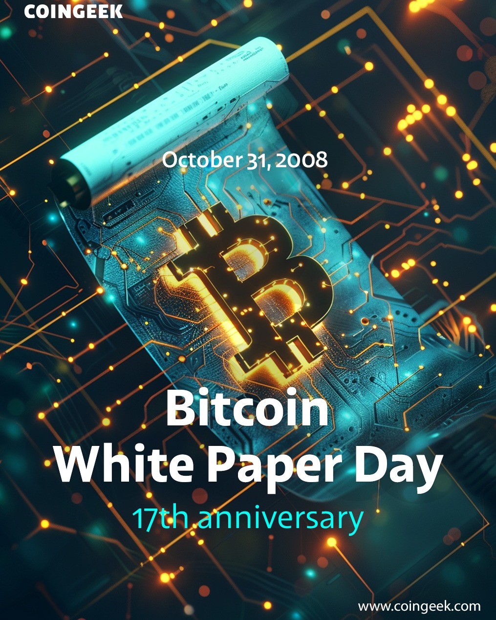 CoinGeek - Today marks 17 years since Satoshi Nakamoto unveiled the ...
