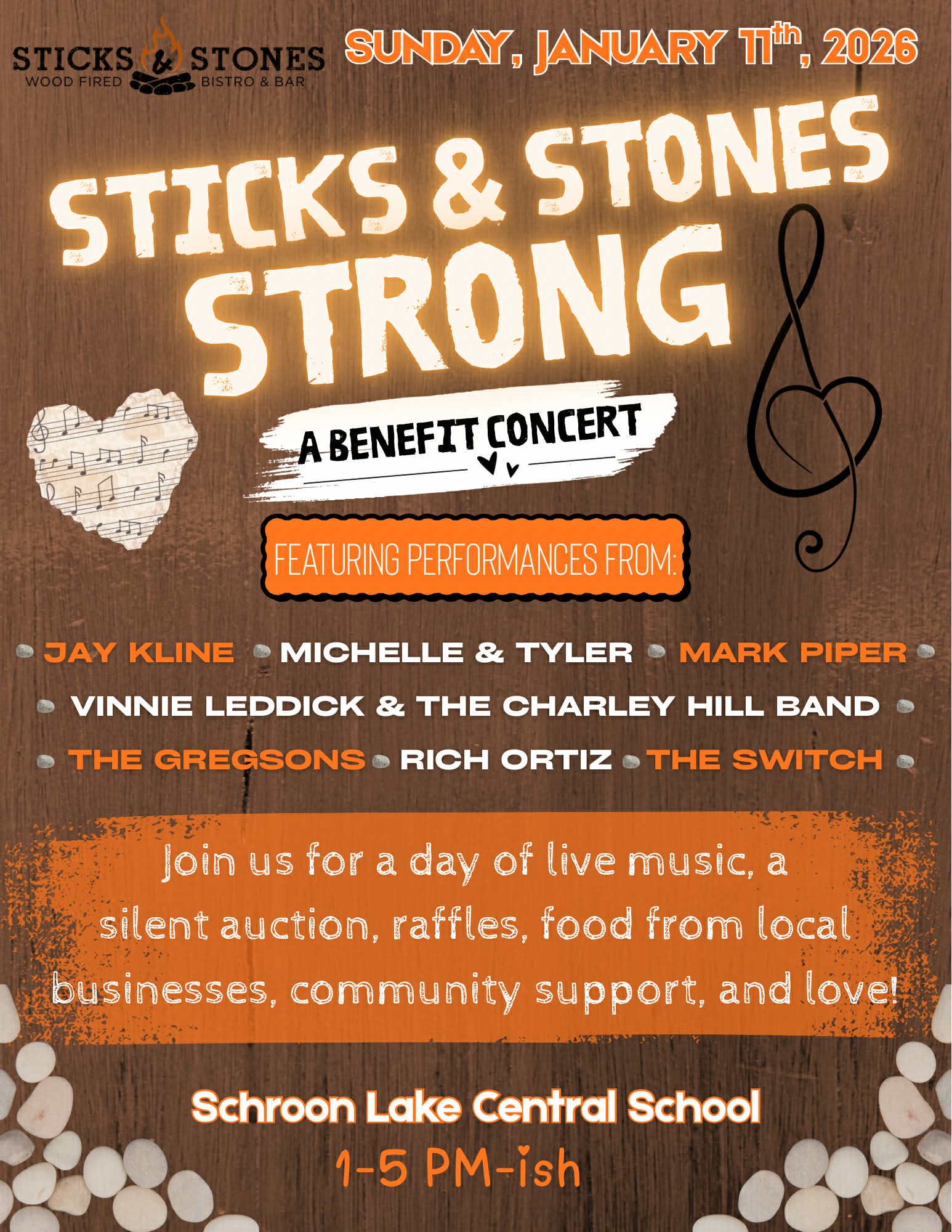 Sticks & Stones benefit community Concert