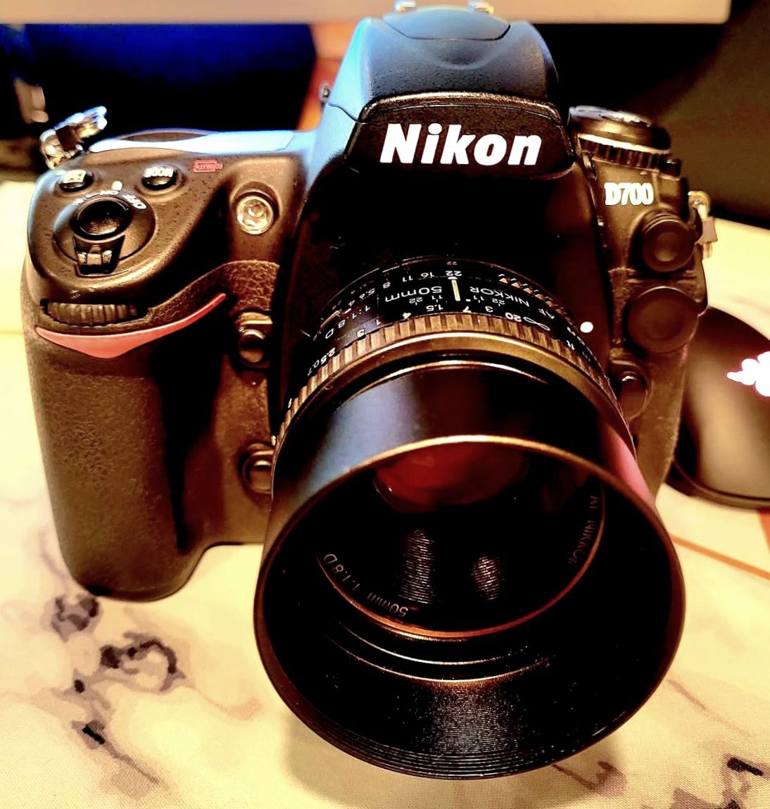 Nikon D700 with Nikkor 50mm AF-D lens
