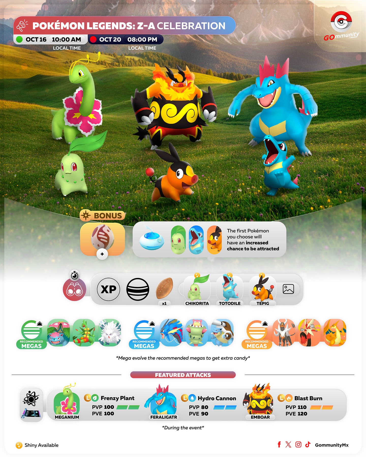 🗼 Pokémon Legends: Z-A 🗓️ 16 - 20 Oct #GOmmunity #Scopely