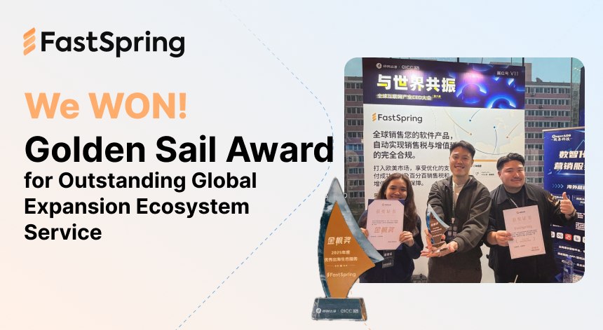 FastSpring - 🏆 We're thrilled to announce that FastSpring... | Facebook