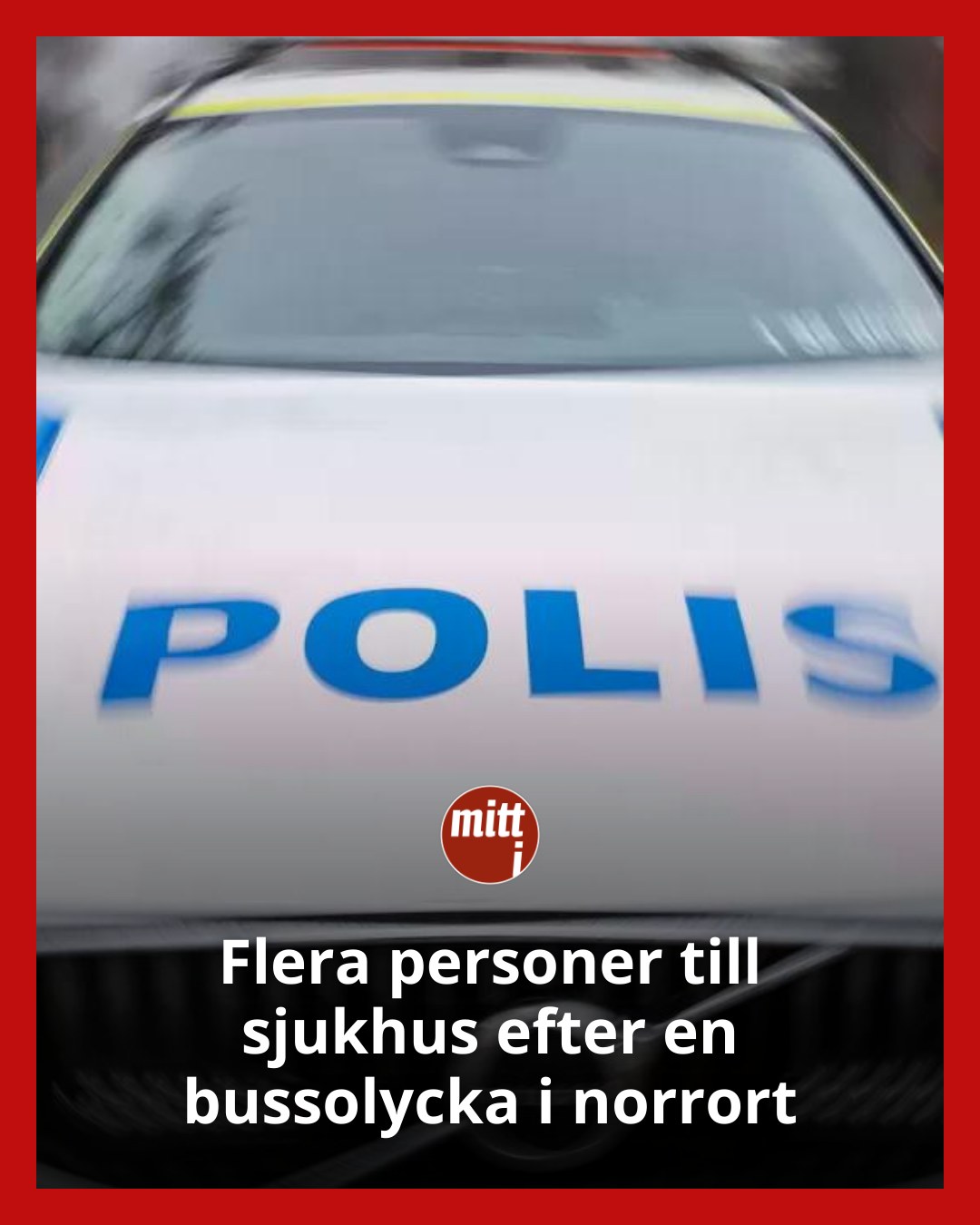 Mitt - Flera till sjukhus efter en bussolycka i Täby. Länk i ...
