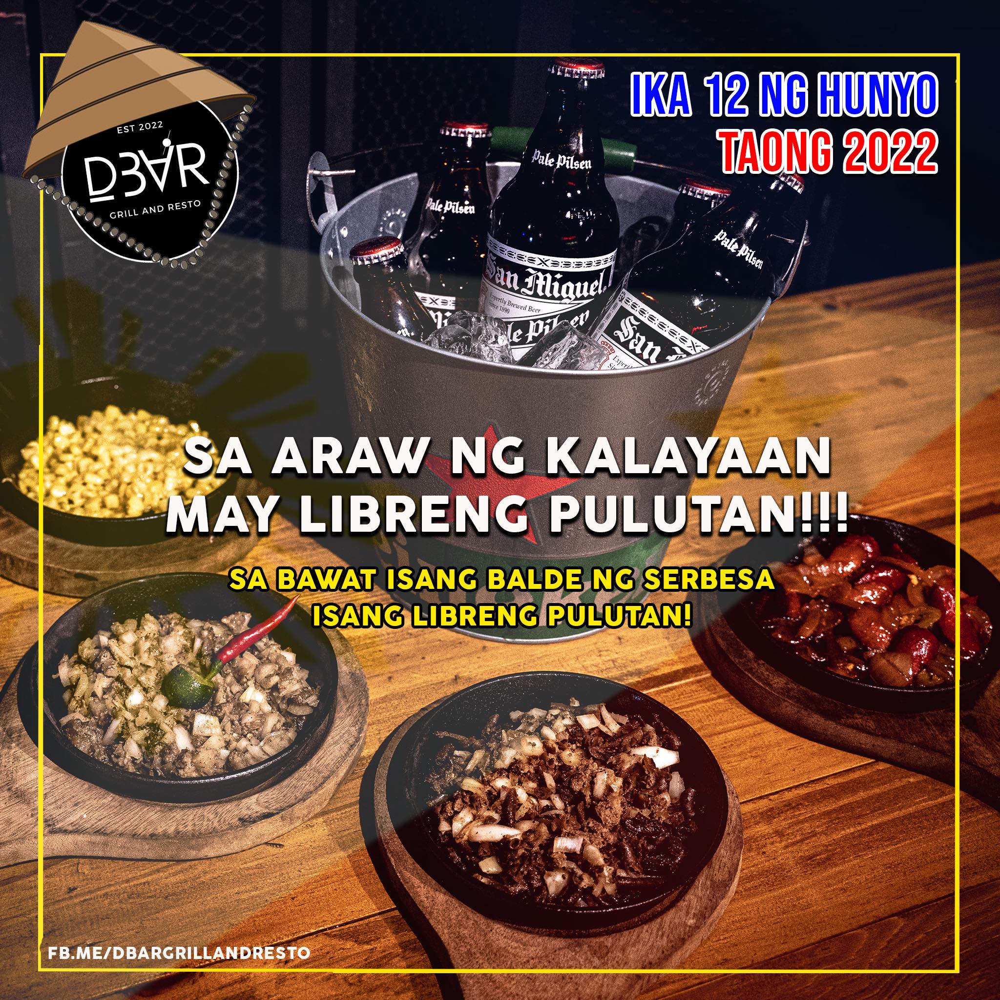 🇵🇭 DBar Independence Day Special 🇵🇭... - DBar Grill & Resto | Facebook