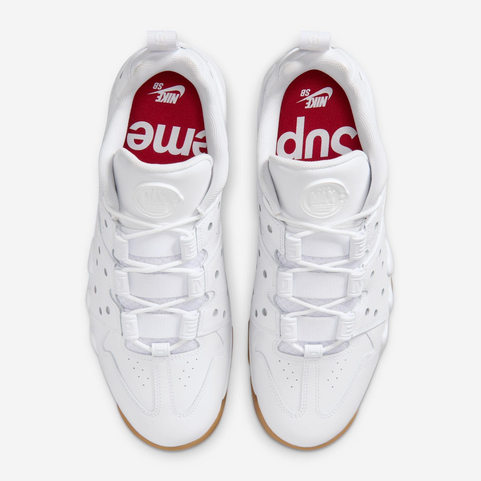 First look at the Supreme x Nike SB Air Max CB 94 “White” 🤍 set
