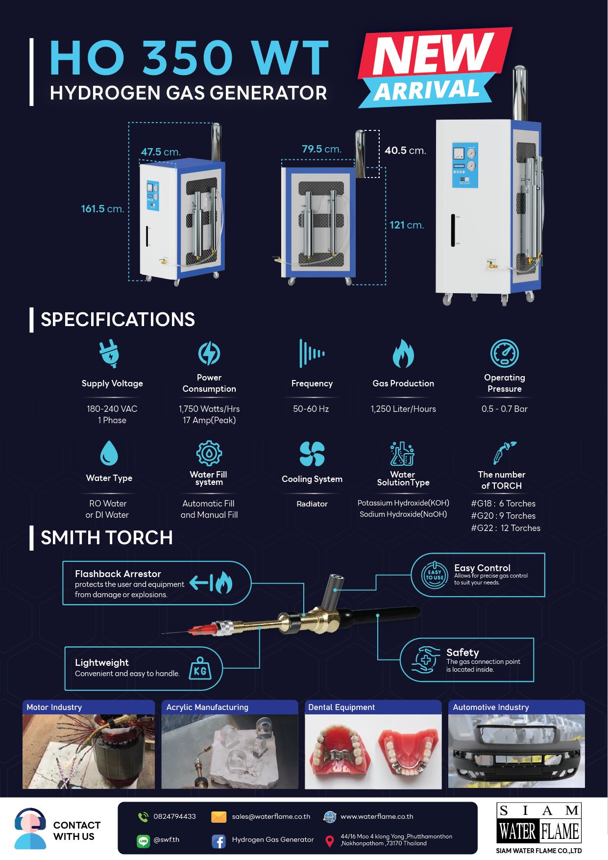 Siam - NEW ARRIVAL HO 350 WT Hydrogen Gas Generator ….. นวัตกรรมเครื่อง ...