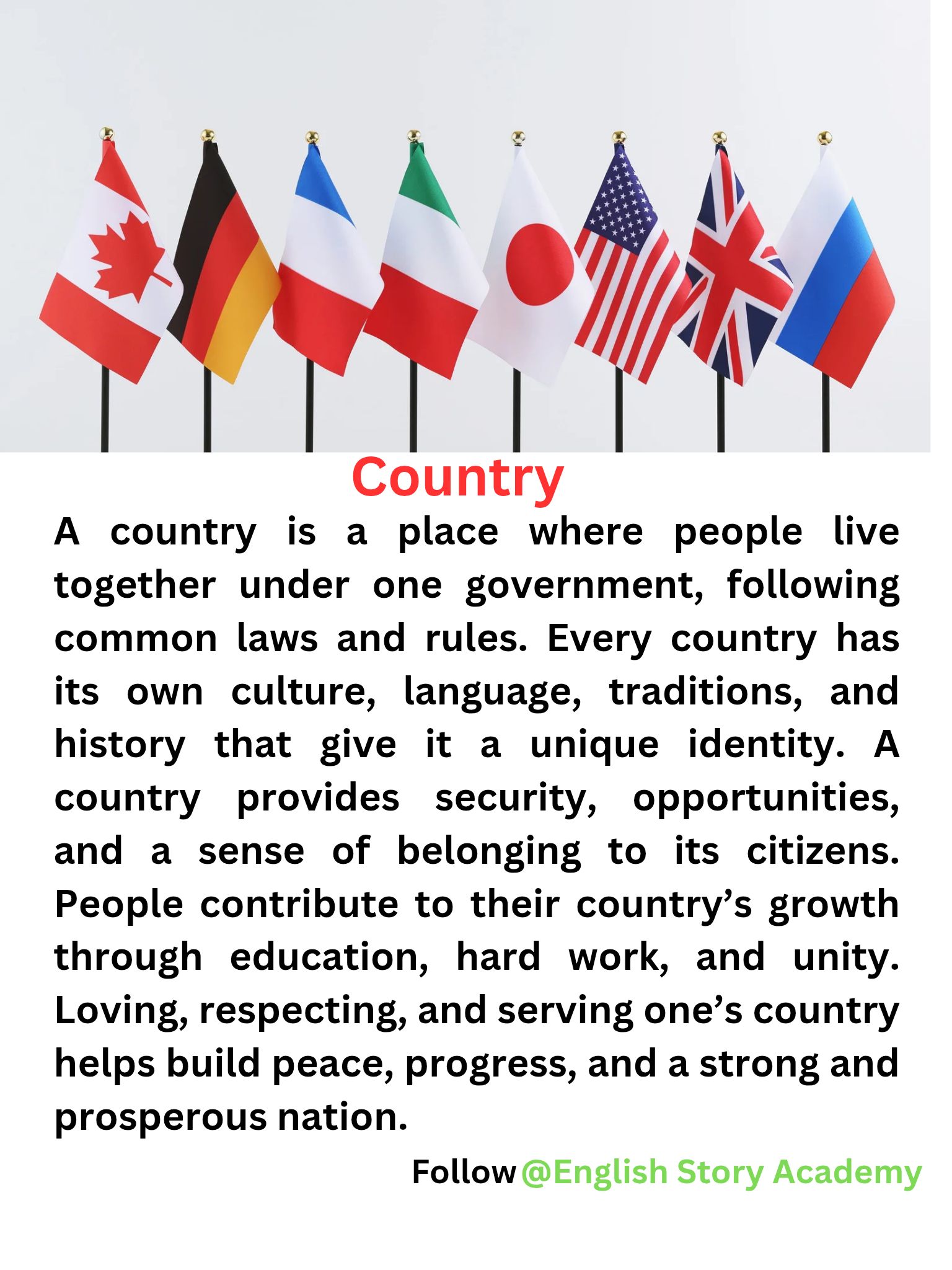 English - Country #fblifestyle #country #loveyourcountry #patriotism # ...