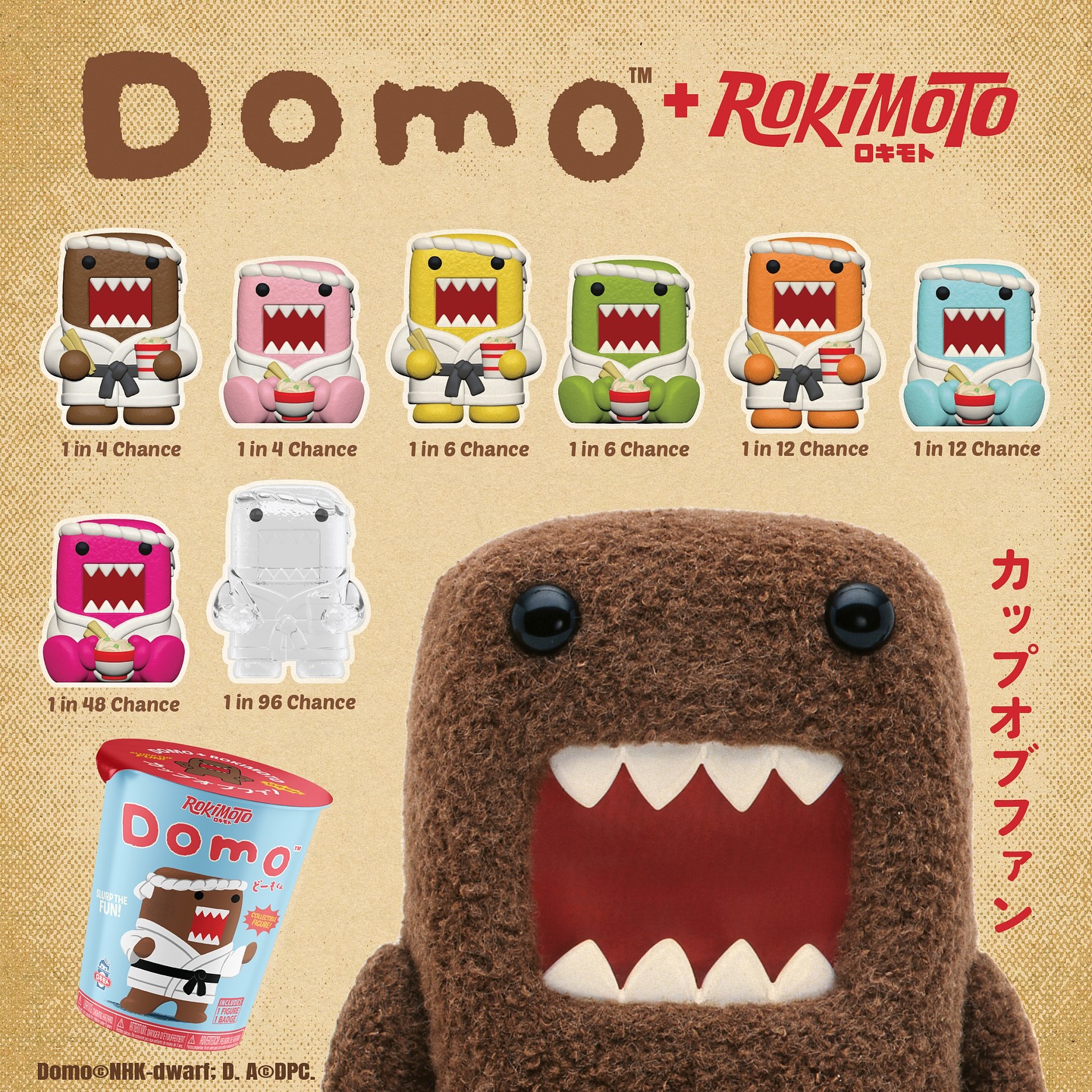 NEW! Rokimoto Domo Blind Box! ?? Our fave brown furry sawtoothed 