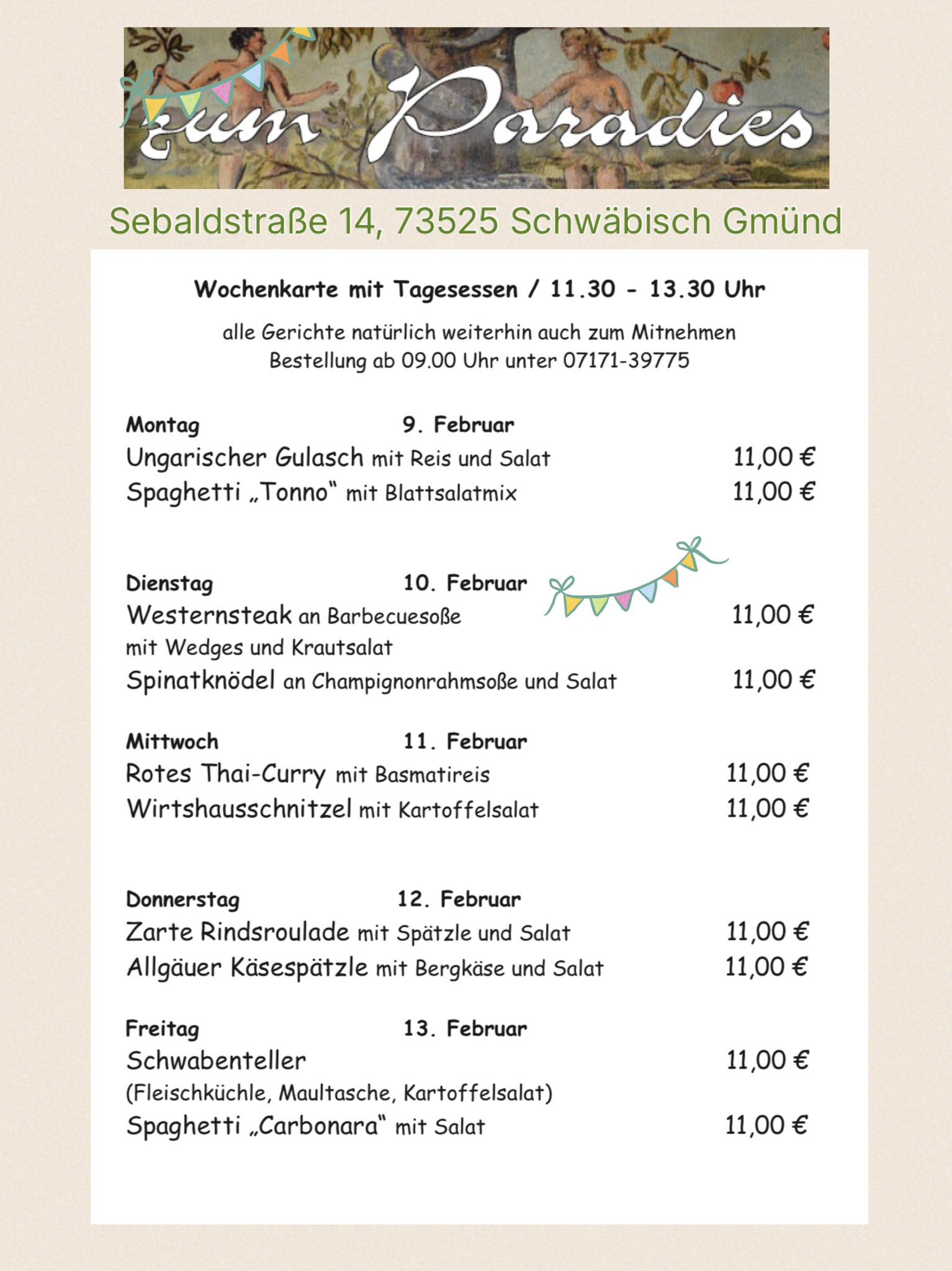 Zum Paradies - schwäbisch, urig, originell | Schwäbisch Gmünd