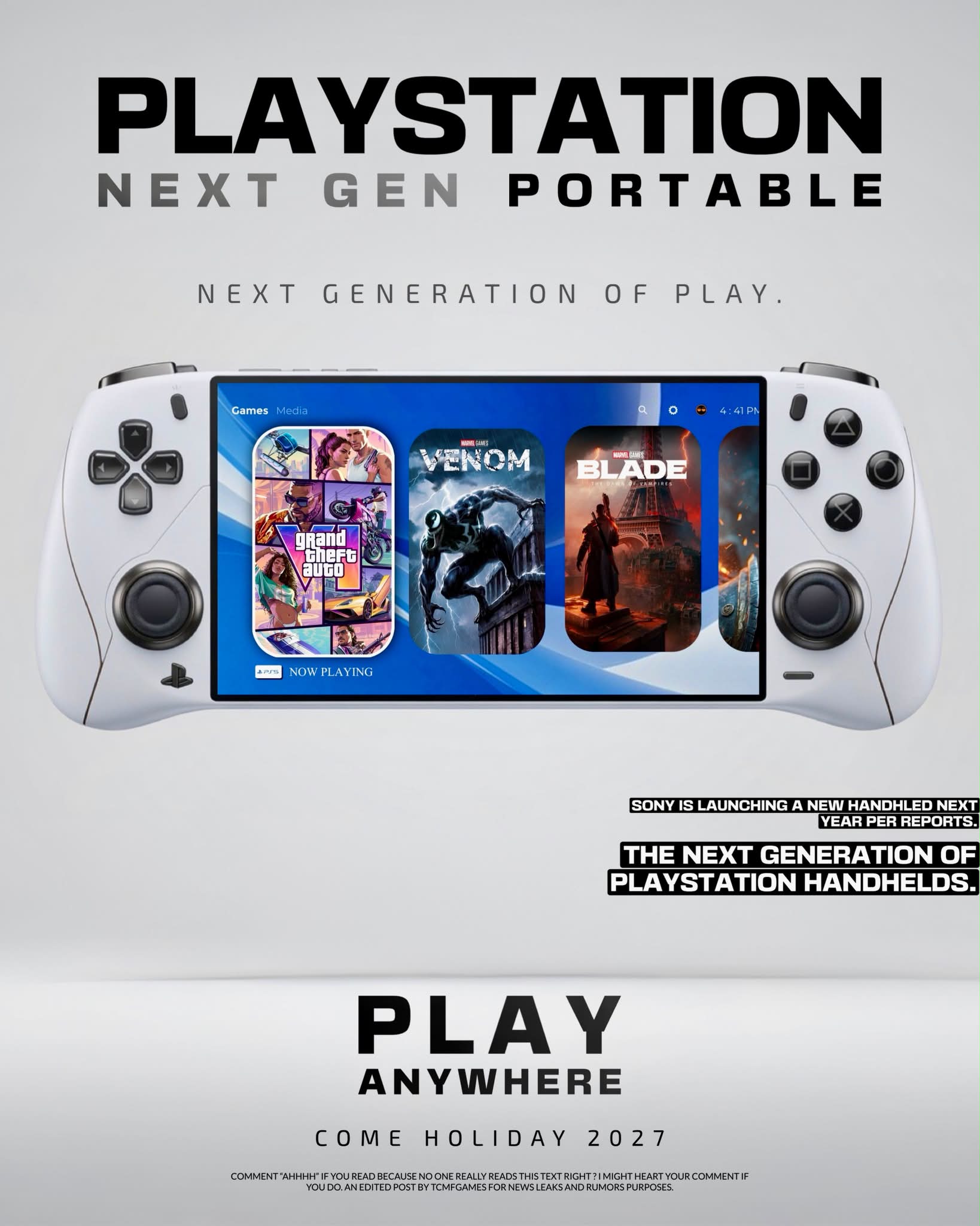 NEXT GENERATION PS6 PORTABLE 🔥🔥 ▫️Set to be more powerful than