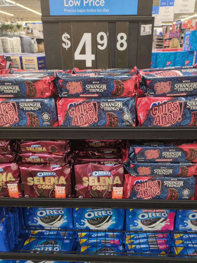 Walmart - New Stranger Things Chips Ahoy cookies and Selena Gomez Oreo ...