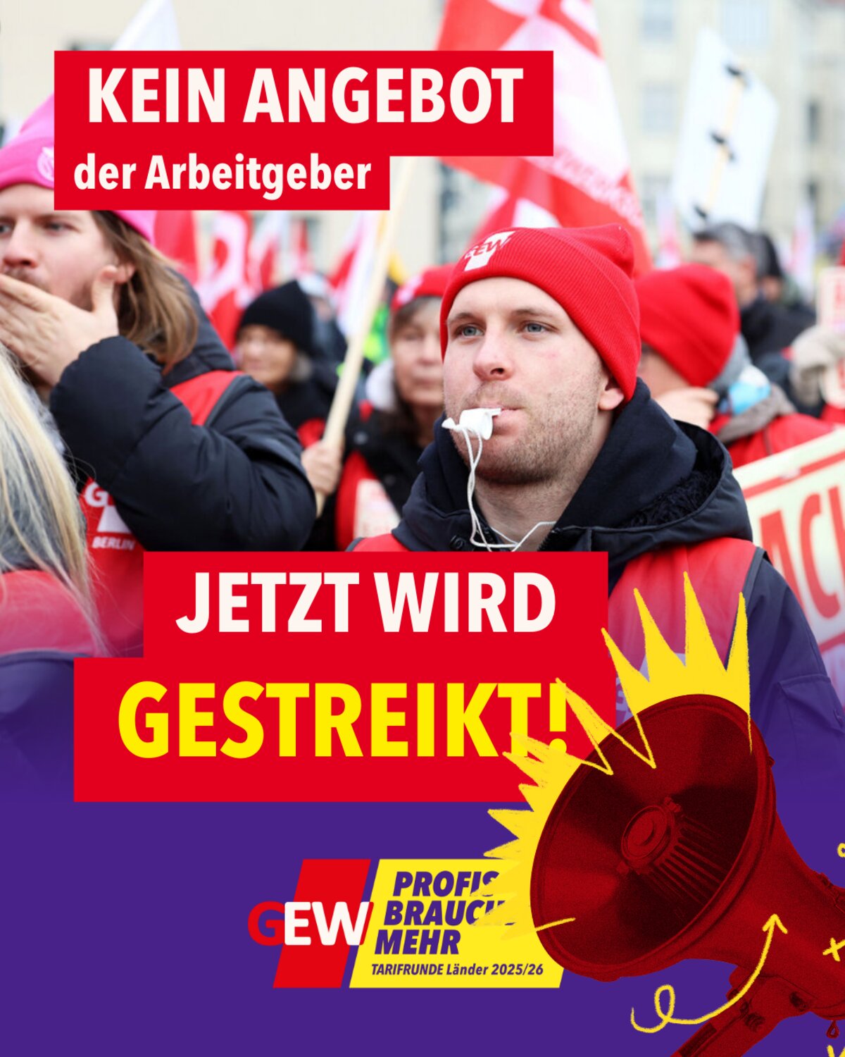Jetzt wird gestreikt! 📢 Die... - GEW Nordrhein-Westfalen | Facebook