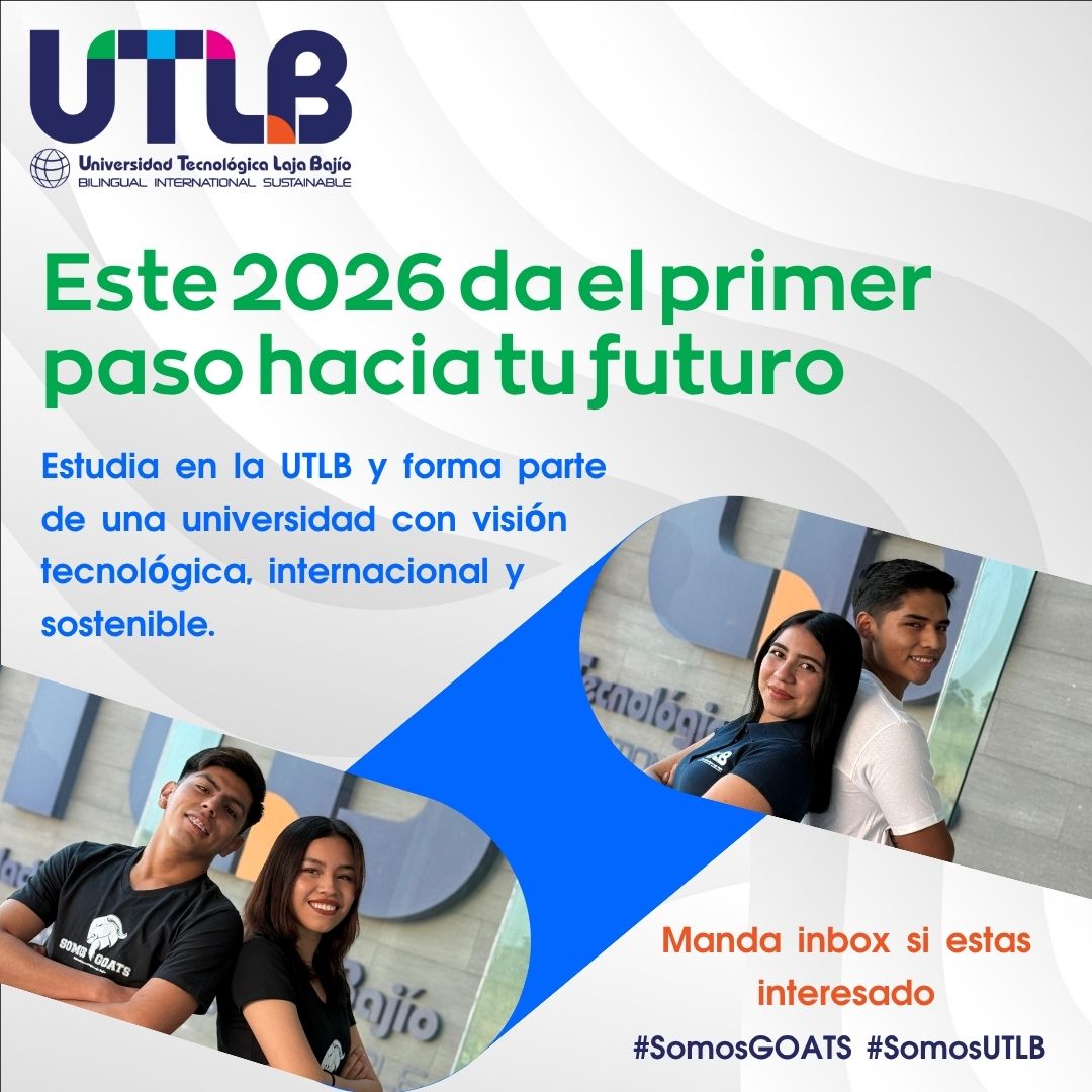 Universidad - 🎓💚 ¡𝐓𝐮 𝐟𝐮𝐭𝐮𝐫𝐨 𝐜𝐨𝐦𝐢𝐞𝐧𝐳𝐚 𝐞𝐧 𝐞𝐧𝐞𝐫𝐨 𝟐𝟎𝟐𝟔! En la UTLB abrimos ...