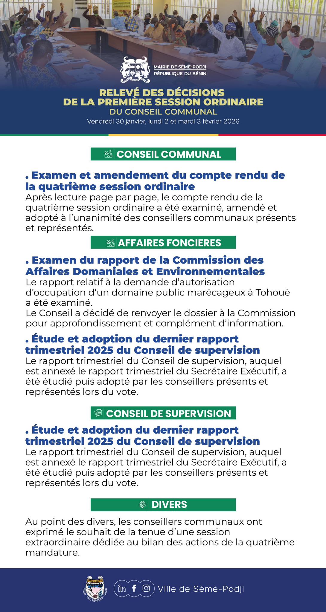 Mairie de Sèmè-Podji added a new photo. - Mairie de Sèmè-Podji