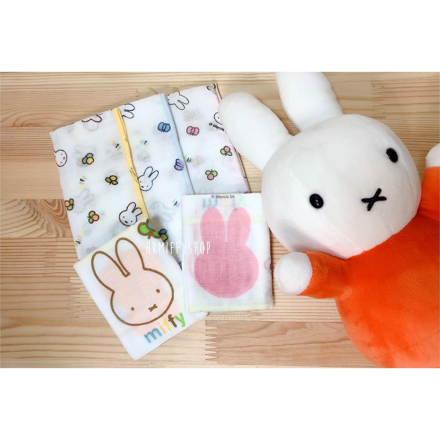 Hkmiffyshop - (現貨) Miffy 紗巾, 100%綿, 一set 5 條, $69/set