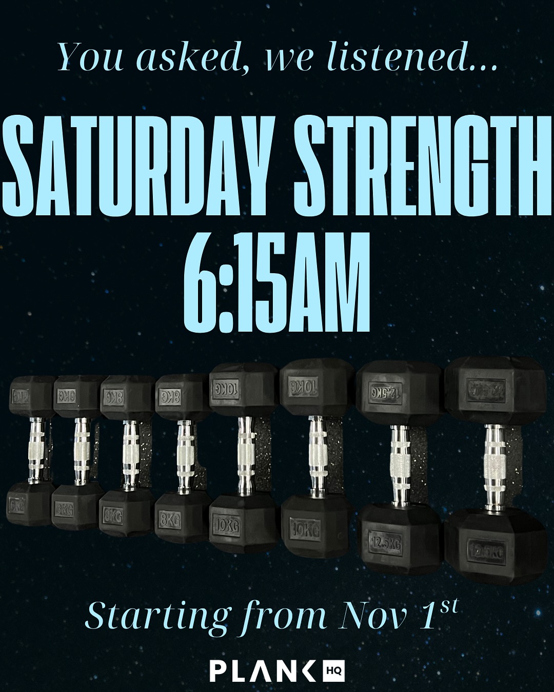 PLANK HQ - BIG NEWS 💥 We’ve added a NEW Saturday Strength... | Facebook