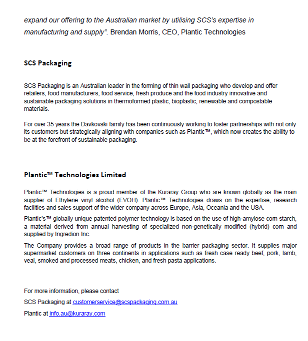 SCS Packaging | Shepparton VIC
