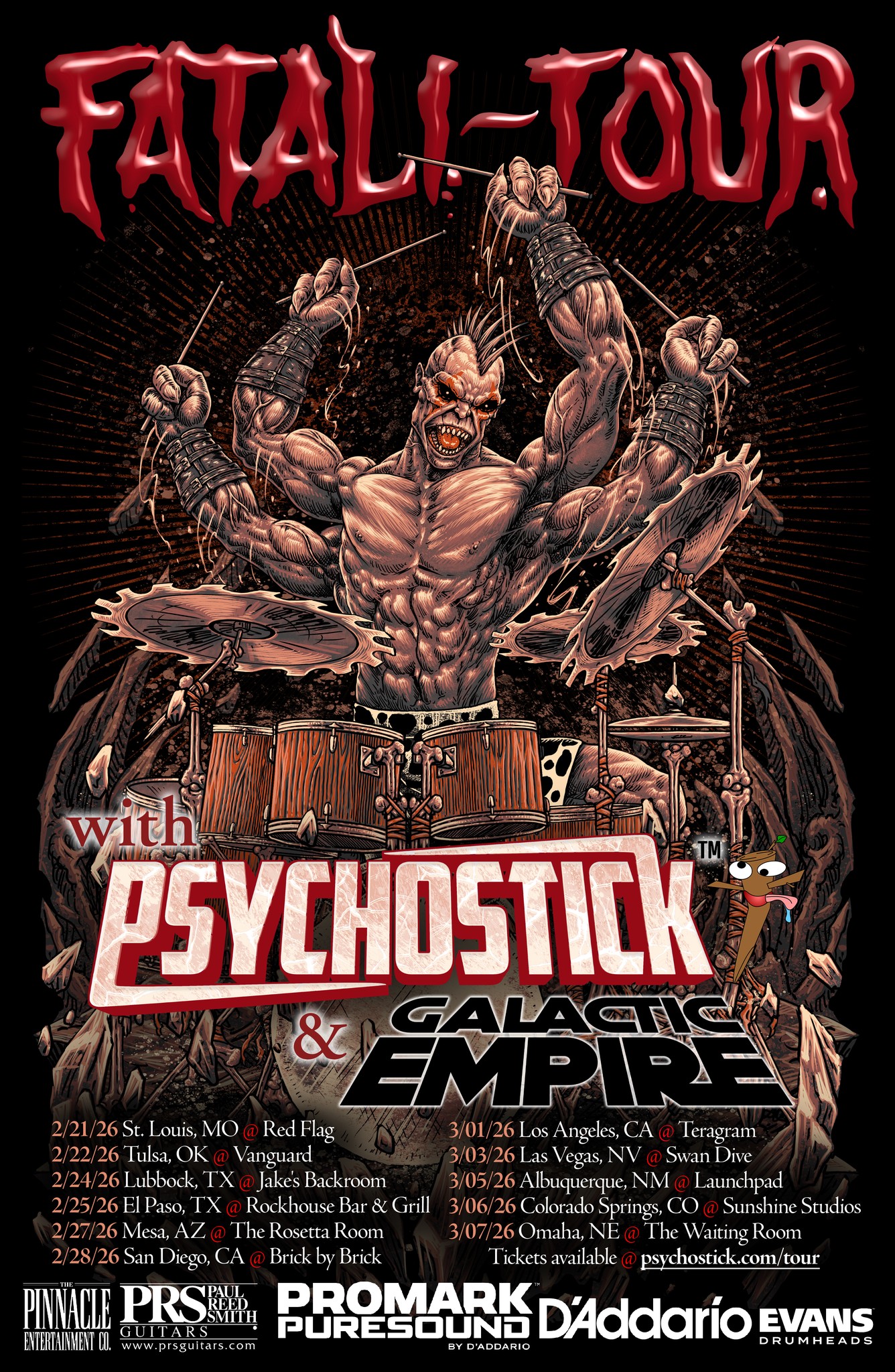 GET OVER HERE to the Psychostick and Galactic Empire Fatali-tour!