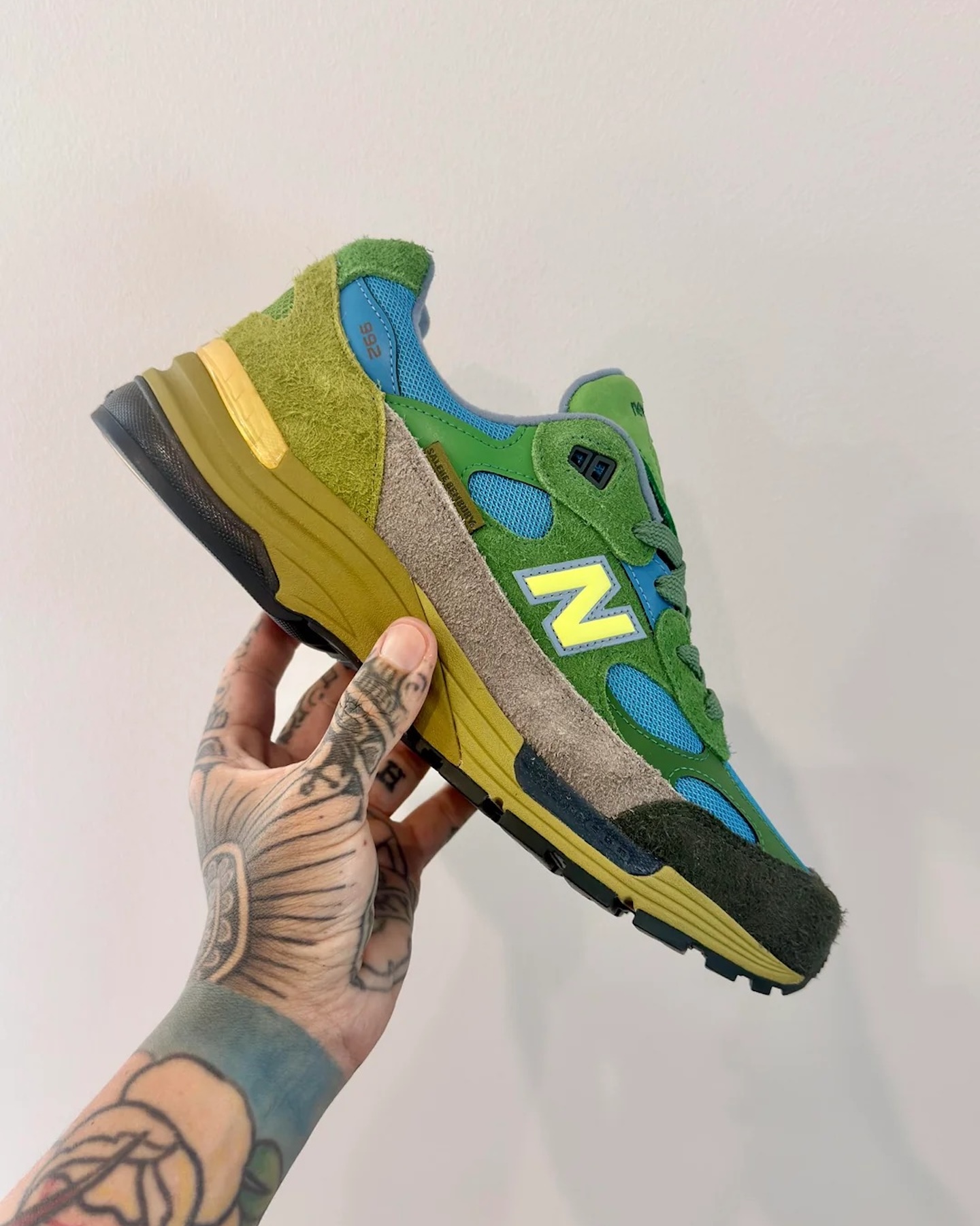 First look at the Salehe Bembury x New Balance 992 “Calm Be The 