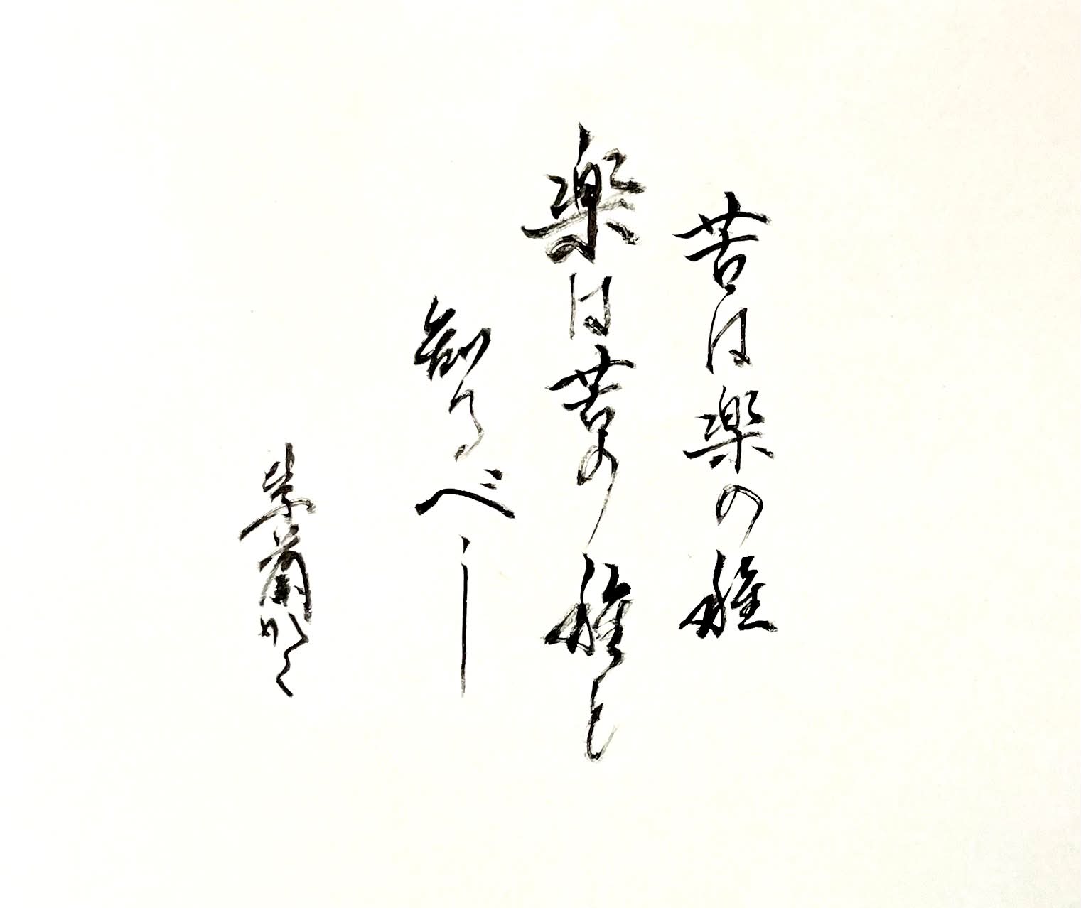 紫蘭（書道家） - 母の日に… 「念ずれば、花開く」 念ずれば花ひらく