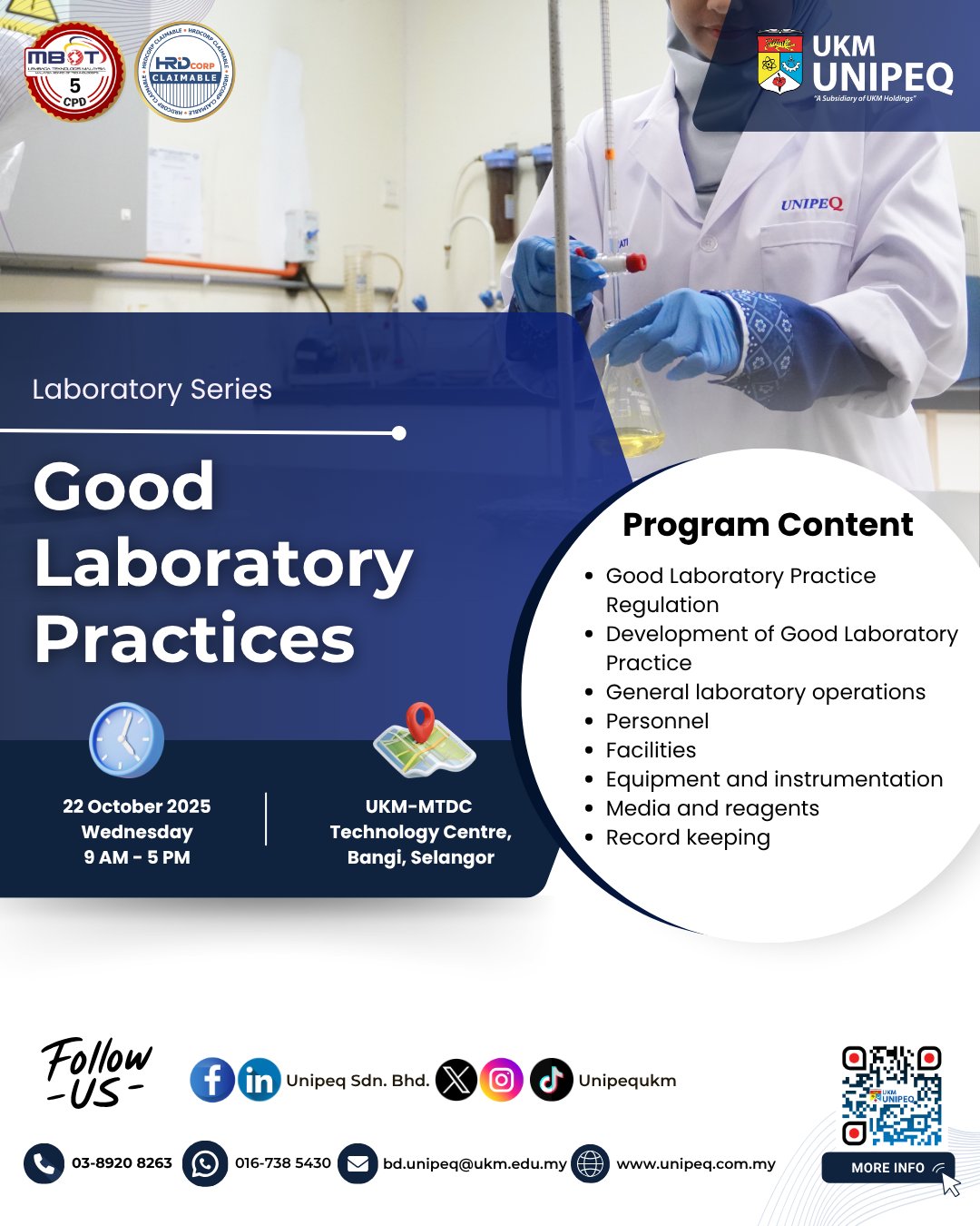 UNIPEQ - GOOD LABORATORY PRACTICES TRAINING | 22 OCTOBER 2025 ...
