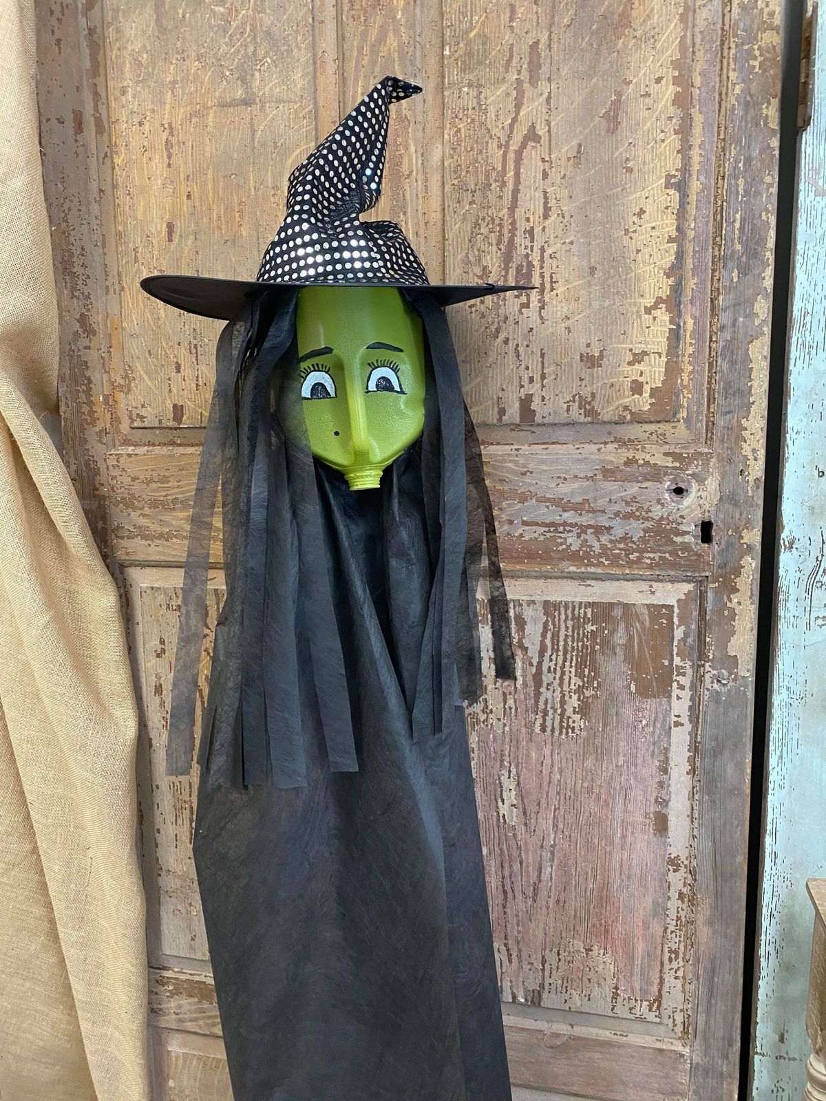 Amazing - 🧙‍♀️ How spooky and fun is this DIY witch? Made from a ...