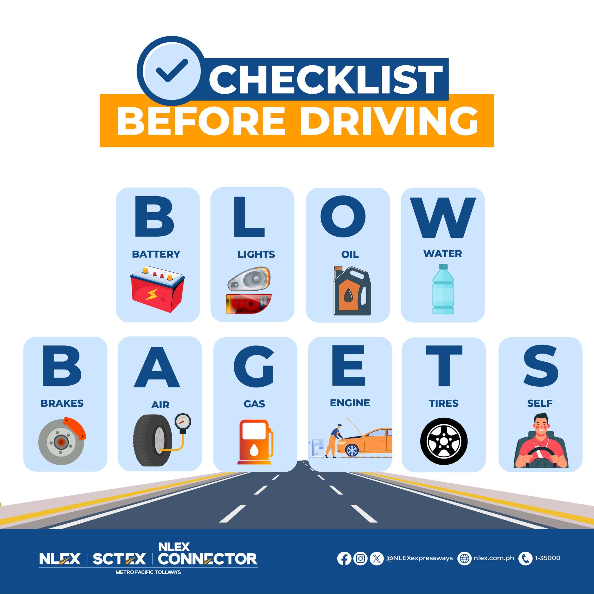 NLEX - Make sure to check BLOWBAGETS before hitting the road to avoid ...