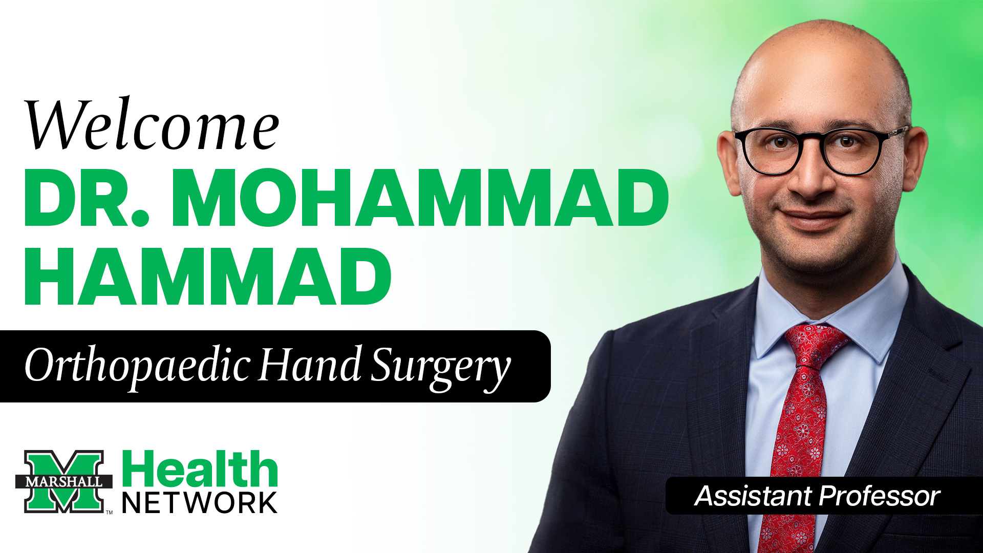 Marshall - We’re excited to welcome Dr. Mohammad Hammad to the Marshall ...
