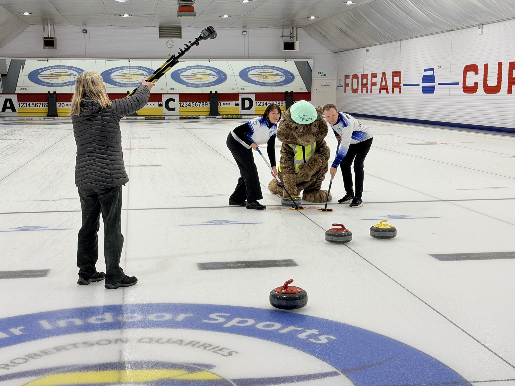 Forfar Community Page | Bit of fun today at the curling rink with a ...
