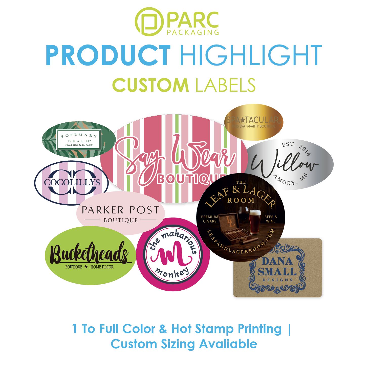 PARC - 🏷 Product Highlight: Custom Labels 🏷 Add the perfect finishing ...