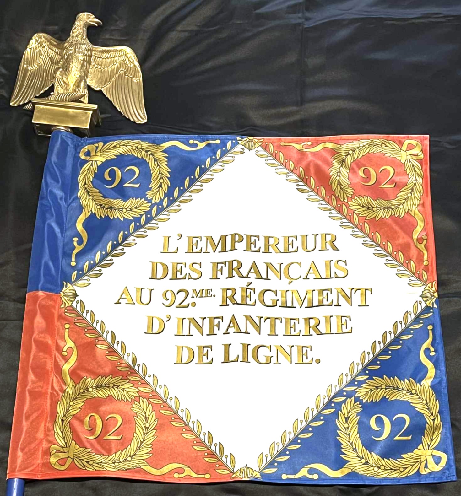 Drapeau De L'empire ançais Napoleon Bonaparte Emblème Historique De