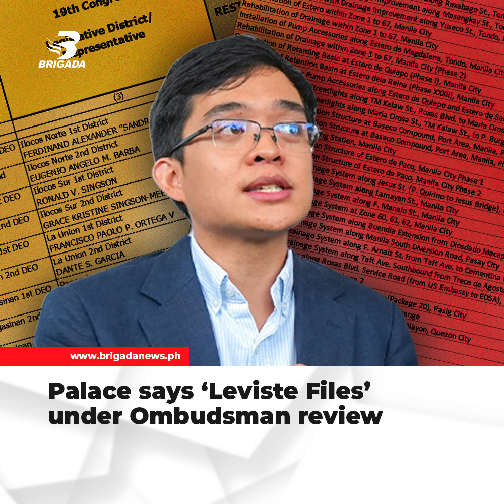 105.1 - The Palace says the controversial “Leviste Files” are now with ...