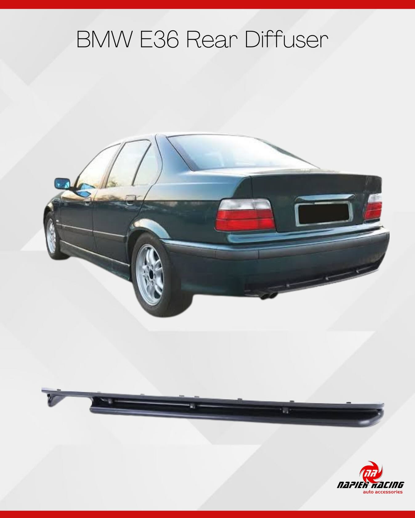 Napier - 💨 Complete the look from the back! Our BMW E36 rear diffuser ...
