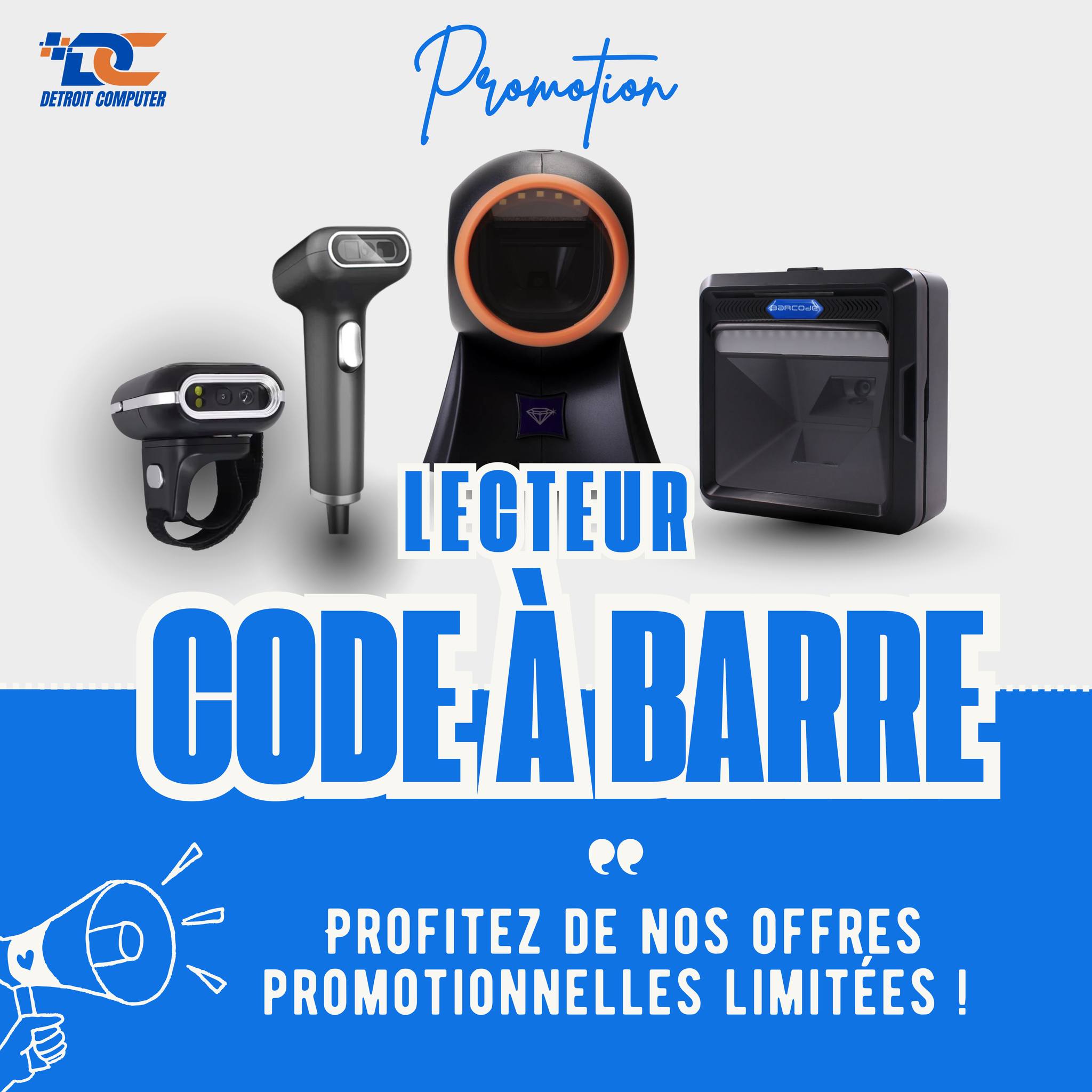 Detroit - 🔥 PROMO SPÉCIALE INVENTAIRE ! 🔥 Lecteurs Code à Barre ...