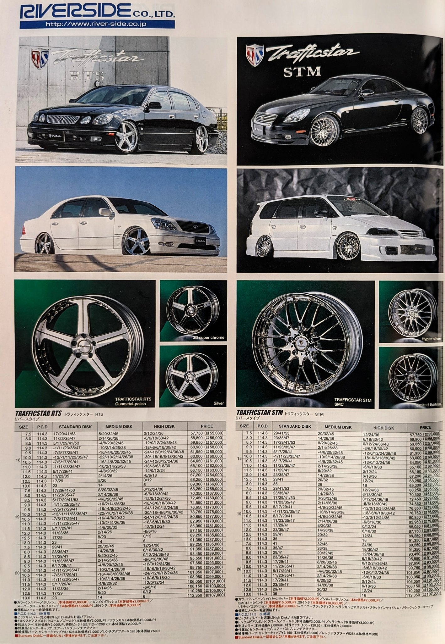 Riverside Trafficstar RTS and Trafficstar STM wheels from 2005. I 
