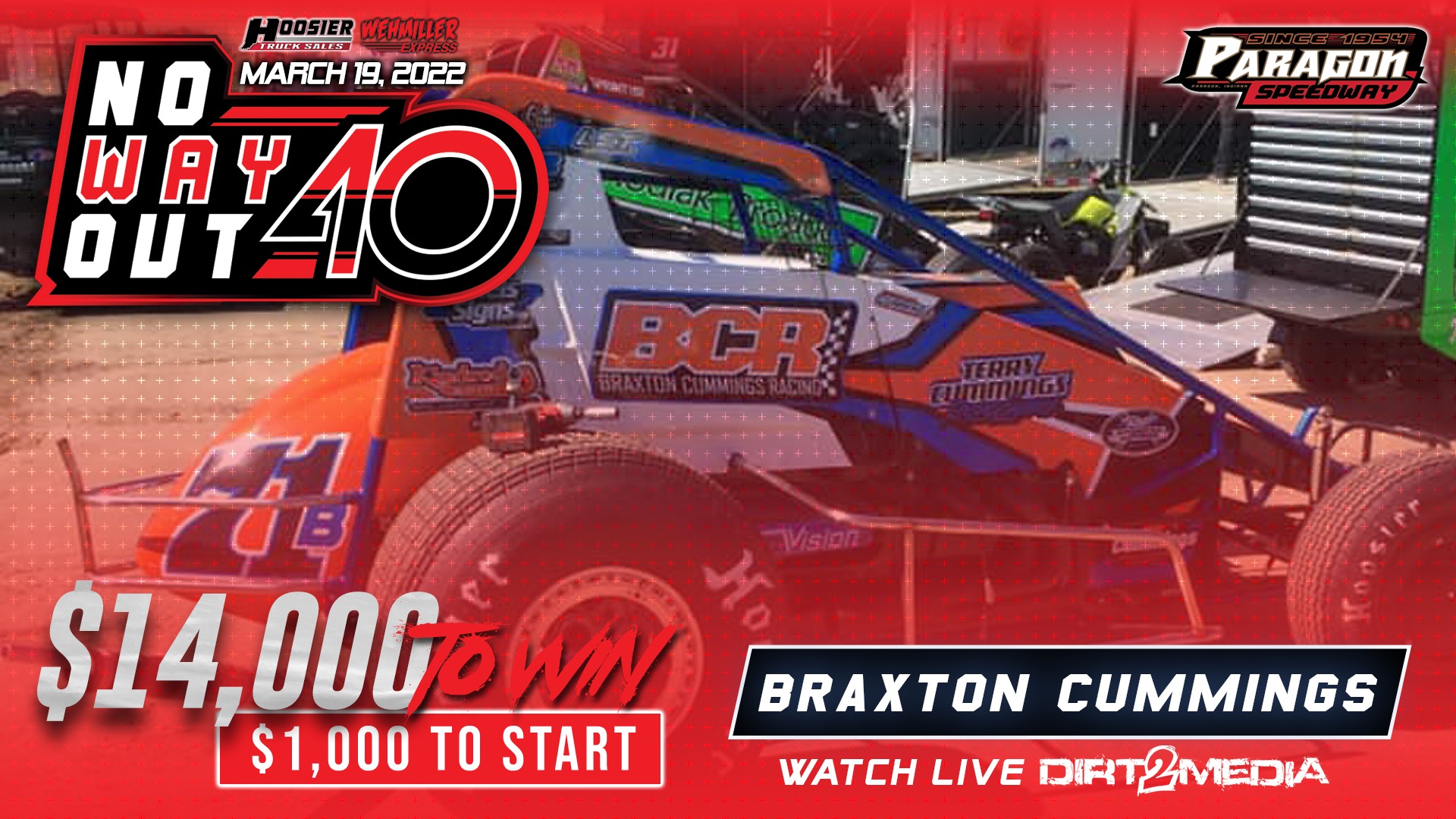 Dirt2Media - NWO40: Braxton Cummings Racing - BCR will be in ...