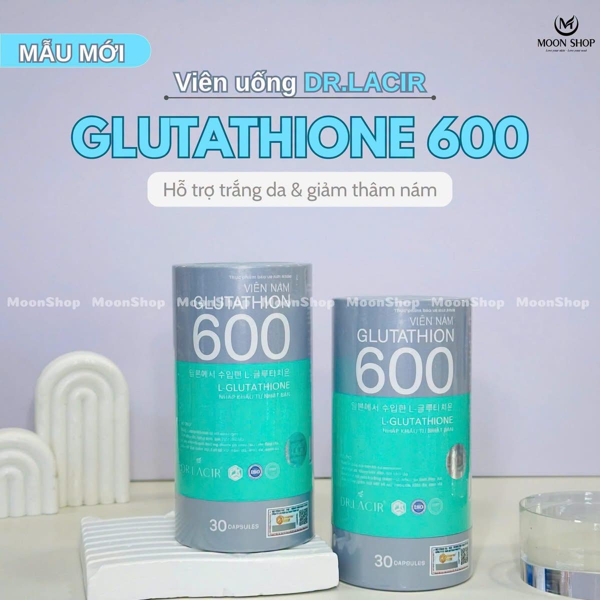glutathione 600 thành phần ✨ 𝐌𝐀̂̃𝐔 𝐌𝐎̛́𝐈 – 𝐃𝐑.𝐋𝐀𝐂𝐈𝐑 𝐆𝐋𝐔𝐓𝐀𝐓𝐇𝐈𝐎𝐍𝐄 𝟔𝟎𝟎 ✨ 𝐓𝐡𝐚̀𝐧𝐡 𝐩𝐡𝐚̂̀𝐧 𝐧𝐨̂̉𝐢 𝐛𝐚̣̂𝐭 🌹 L-Glutathione 600mg – chủ đạo, hỗ trợ chống oxy hóa và chăm sóc làn da. 🧬 Collagen tranexamic acid cream for dark spots