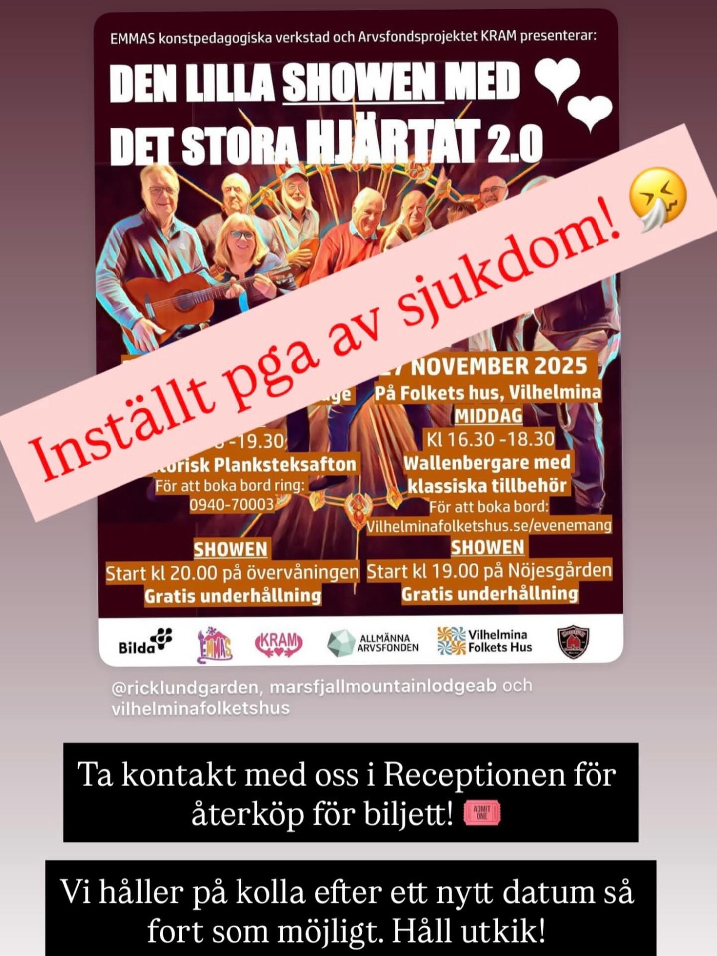 Ricklundgården - OBS! OBS!! Showen på torsdag på Folkets... | Facebook