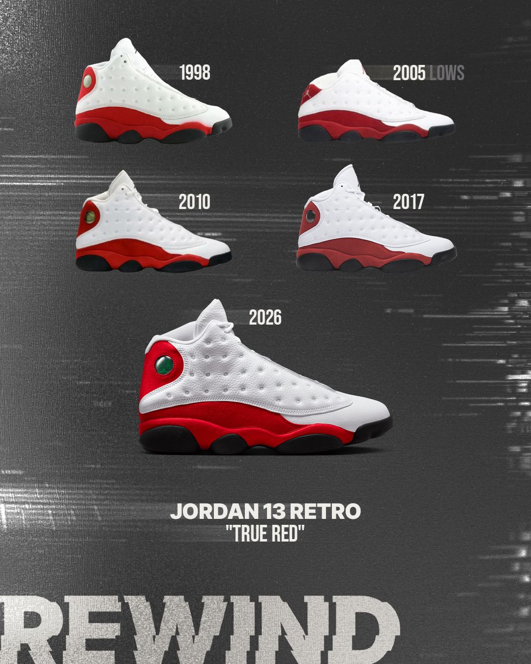 2017 vs 2026 “Chicago” Air Jordan 13 🔴⚪️