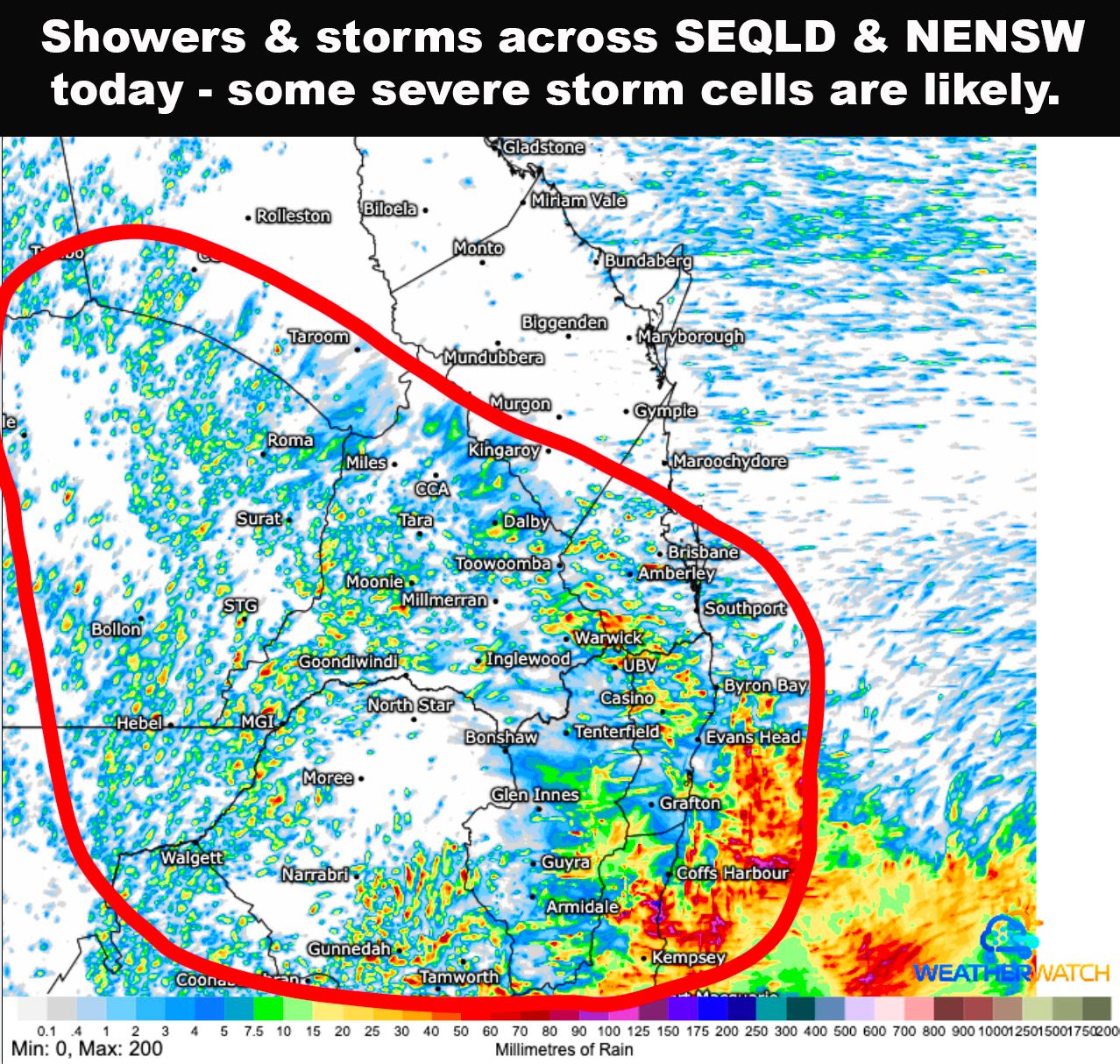 Higgins - ⚠️We are expecting to see scattered showers and storms across ...