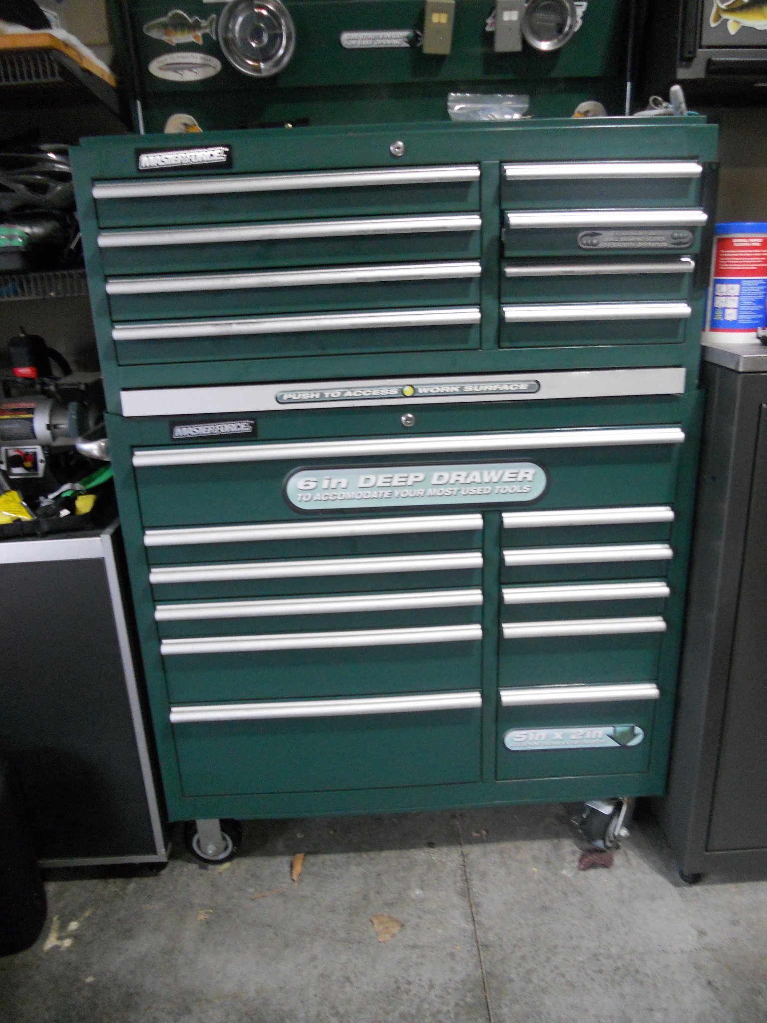 Masterforce 19 drawer upright tool chest - Tool Boxes, Belts & Storage ...