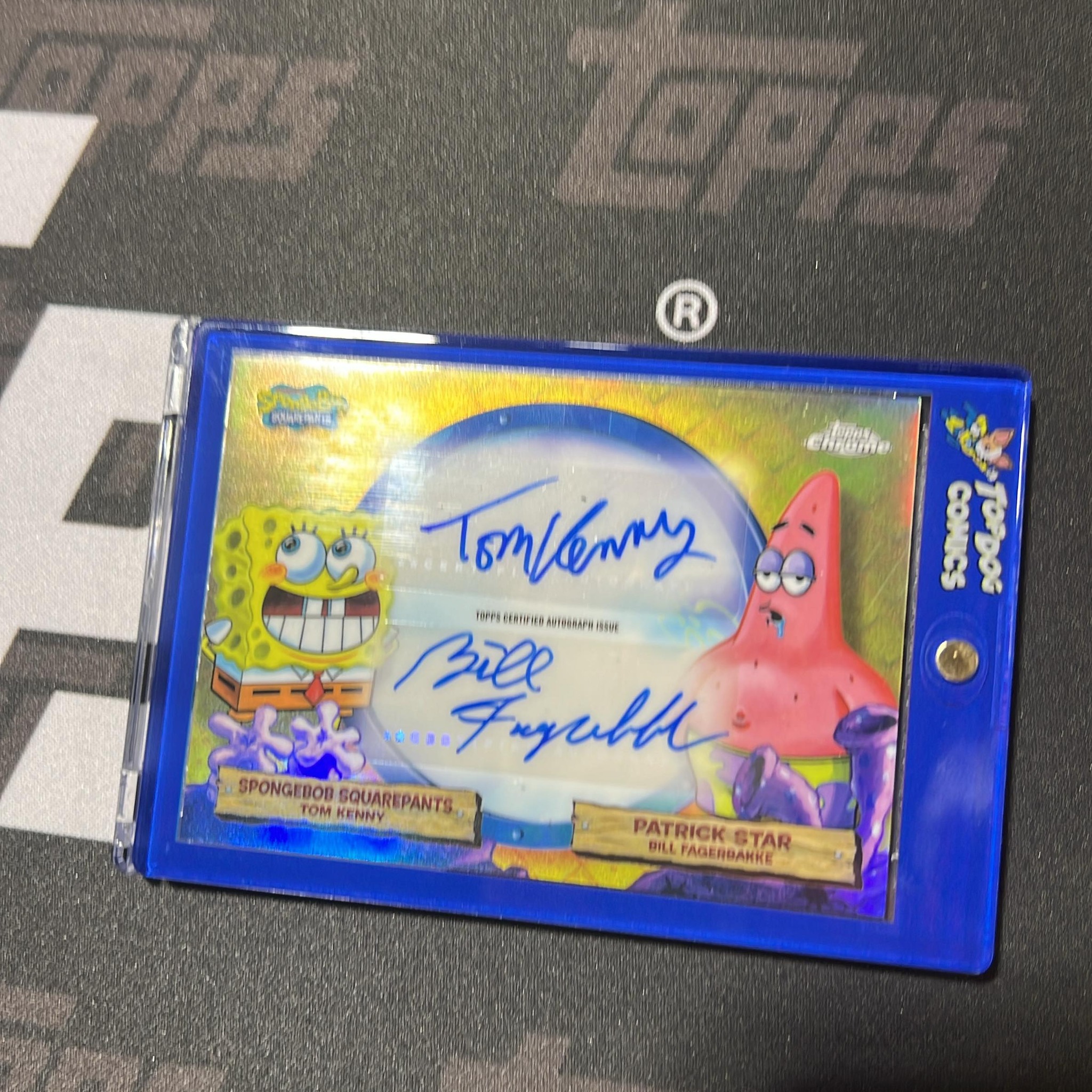 JUST PULLED: SpongeBob, Patrick, and Squidward triple autograph