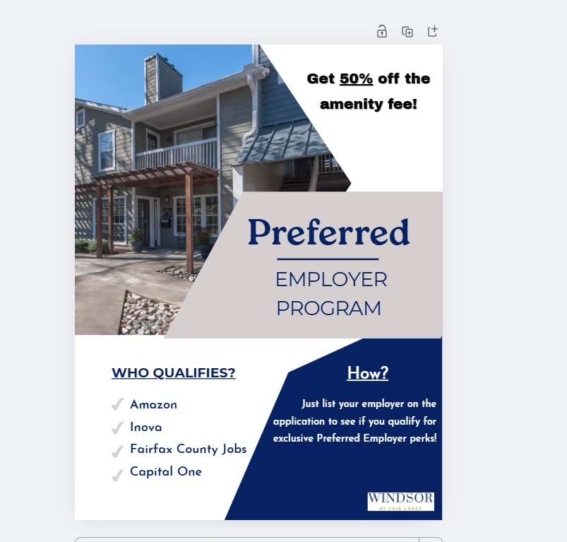 The Windsor - Check out our new Preferred Employer Program. Contact our ...