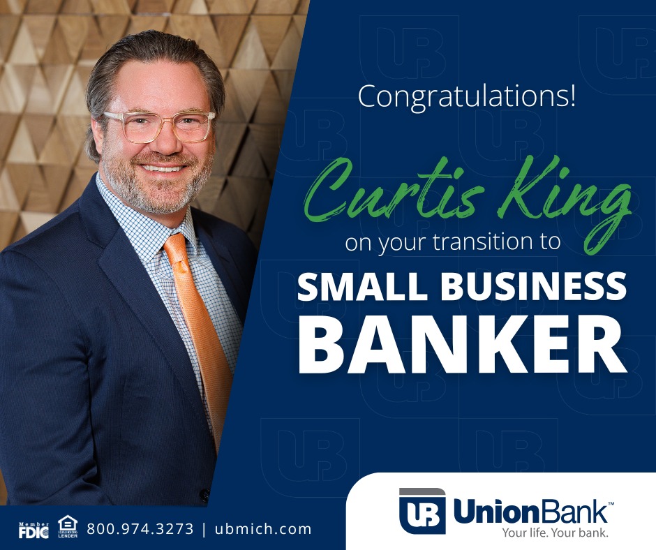 🎉 Big news for Curtis King!... - Union Bank of Michigan | Facebook