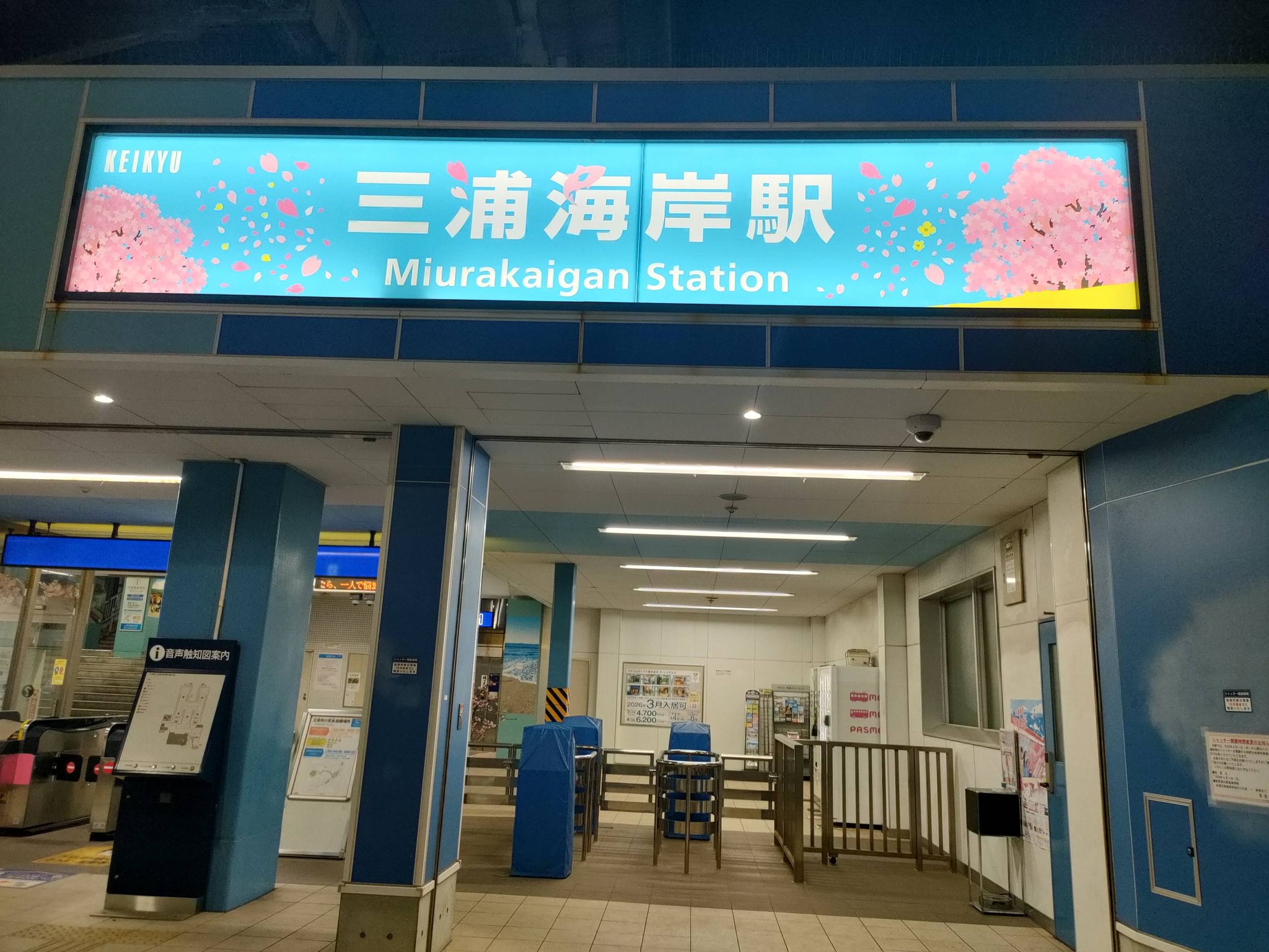 三浦海岸駅の看板もサクラ仕様になりました！? 実は、この短い季節の 