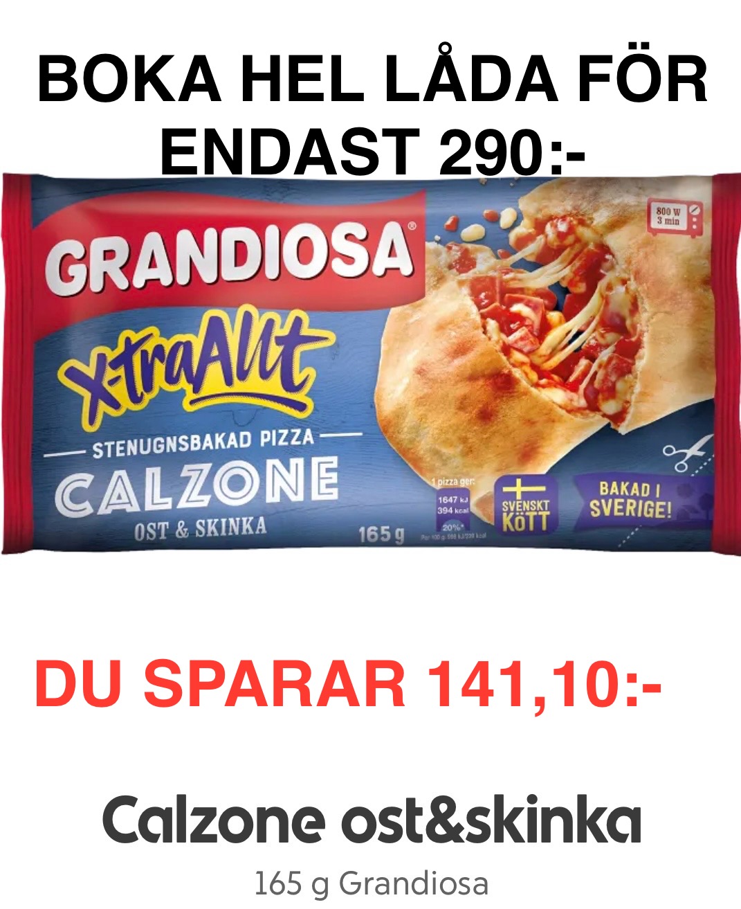 Ica - BOKA HEL LÅDA MED CALZONE MINIPIZZA FÖR ENDAST 290:-. DET ÄR 18 ...