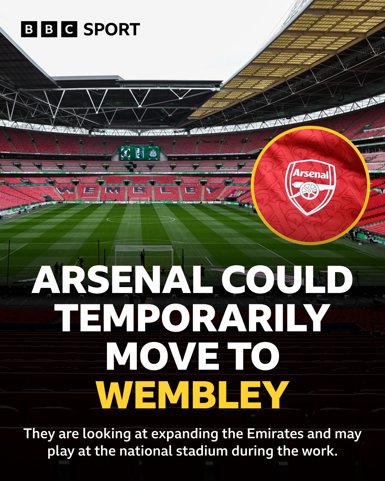 Match - Arsenal at Wembley? 🏟 Talks to expand the Emirates are still at ...
