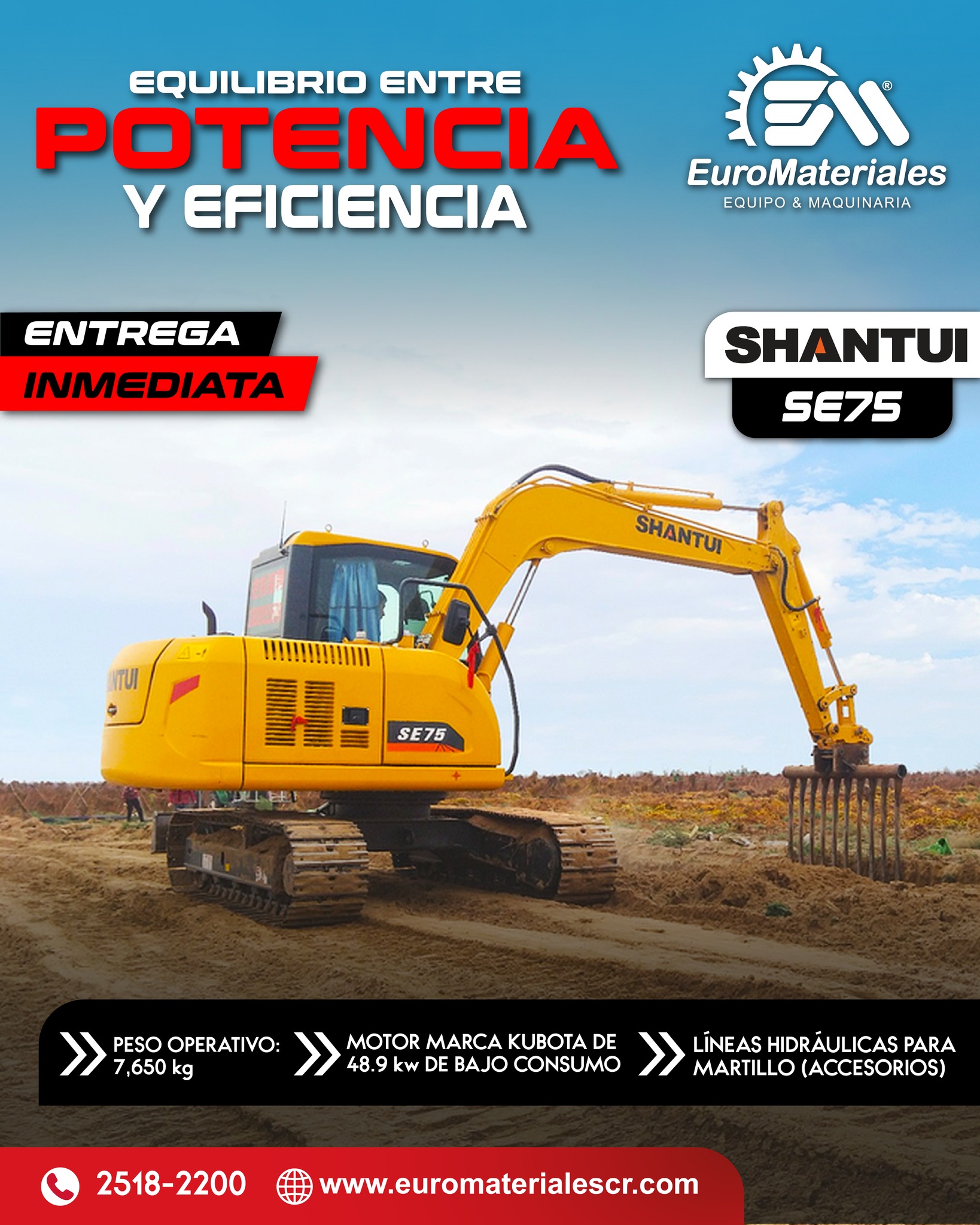 ⚙️ Shantui SE75:... - Euromateriales Equipo y Maquinaria S.A. | Facebook