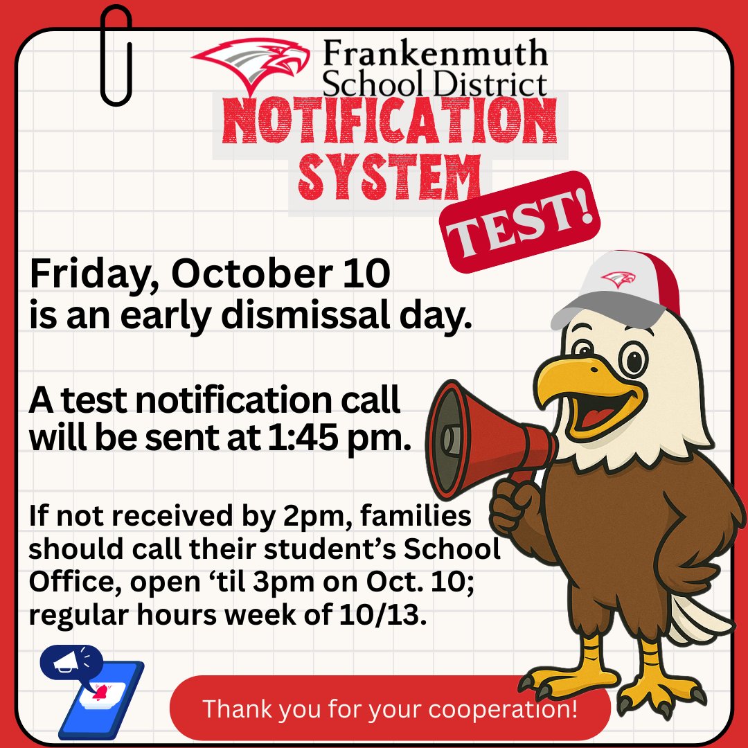 📢 FSD Notification System Test –... - List Elementary School | Facebook