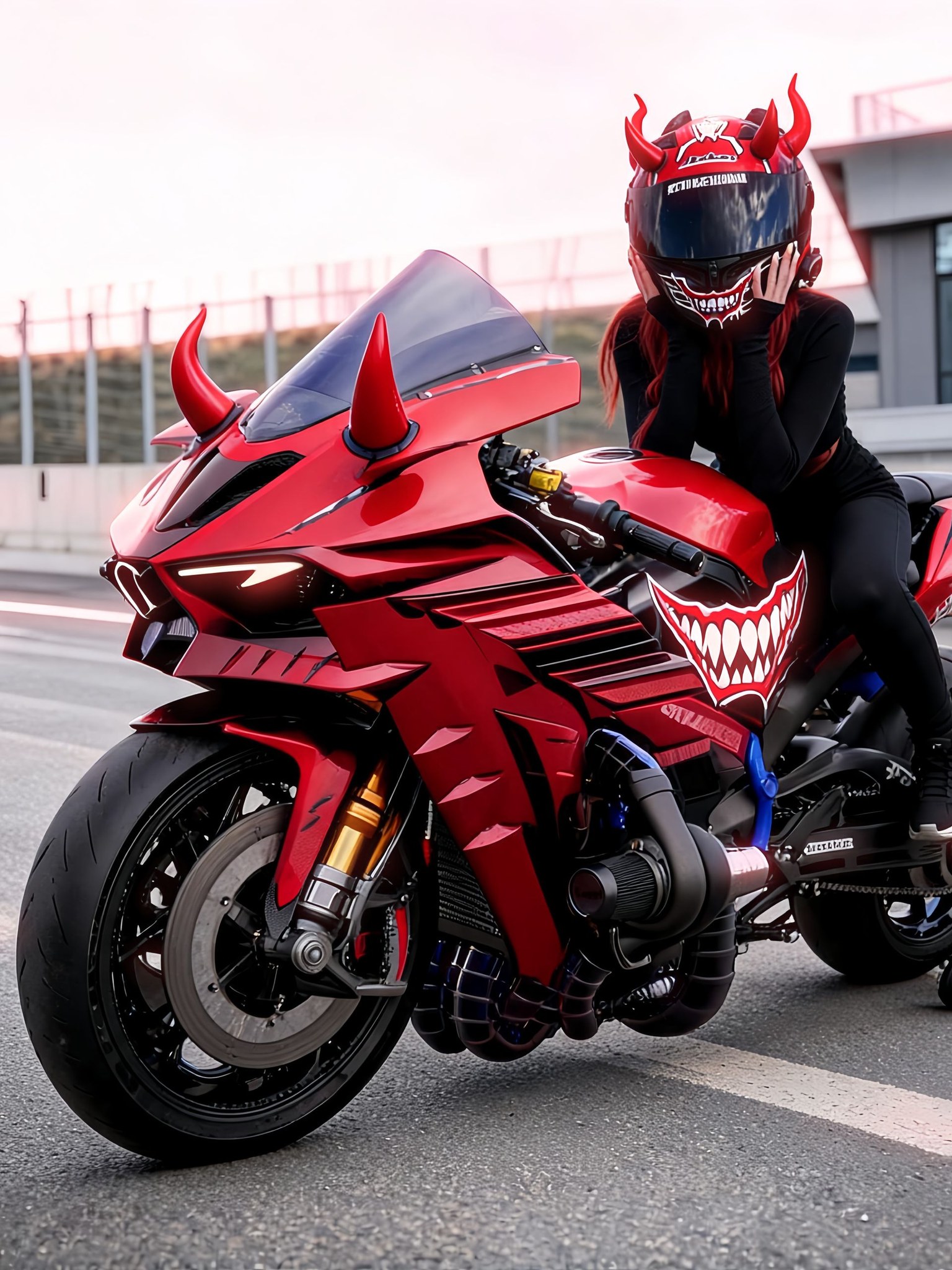 Chameleon Beast ZX-10R - Neon Purple Green Edition